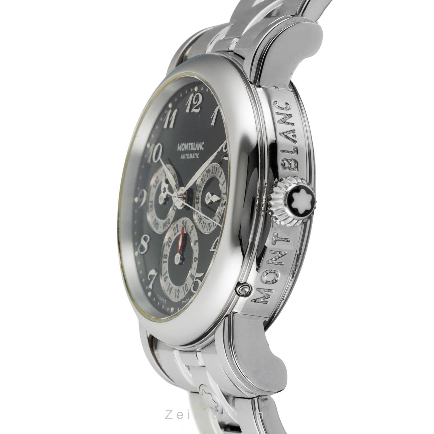 Montblanc Sport 7018 (2005) - Zwart wijzerplaat 38mm Staal (5/8)