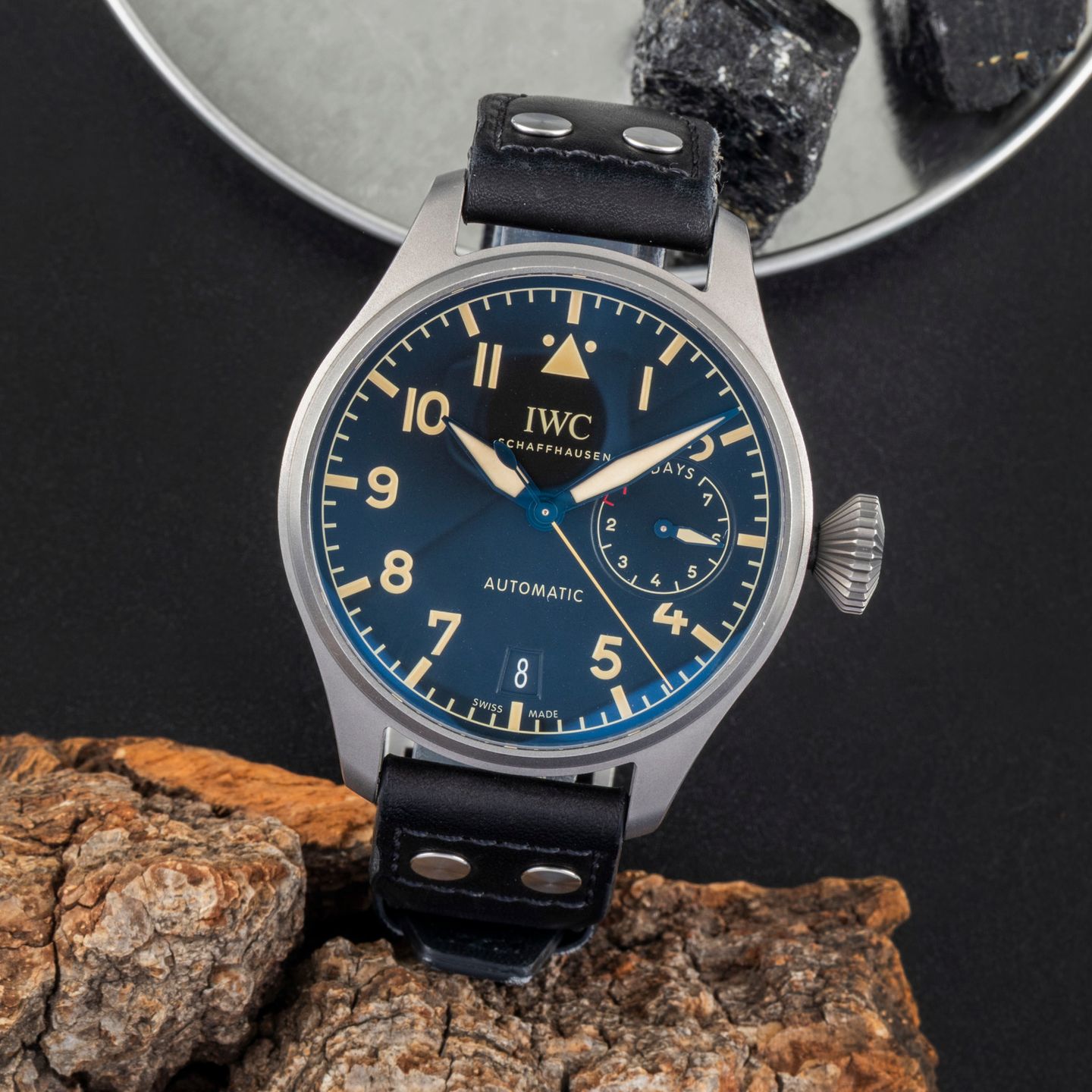 IWC Big Pilot IW501004 (Unknown (random serial)) - Black dial 46 mm Titanium case (1/8)