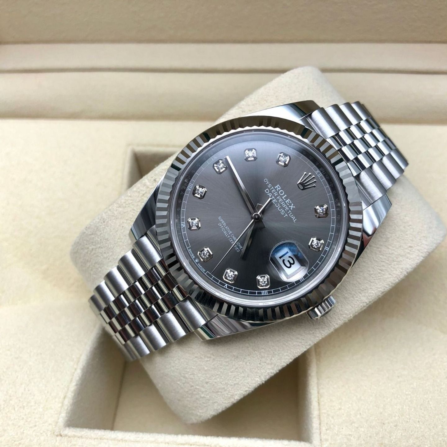 Rolex Datejust 41 126334 (2024) - Grey dial 41 mm Steel case (7/8)