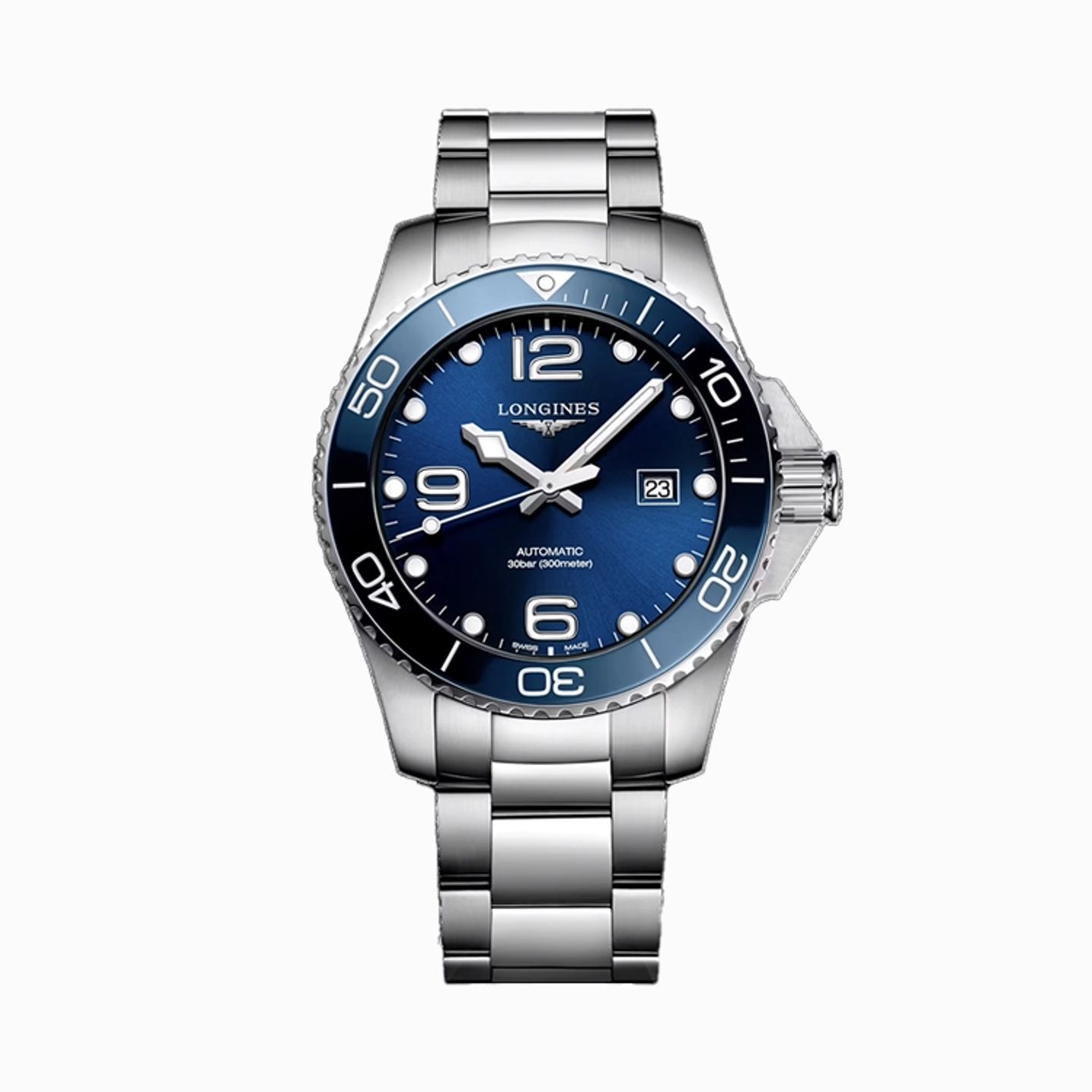 Longines HydroConquest L3.782.4.96.6 (2026) - Blauw wijzerplaat 43mm Staal (1/1)