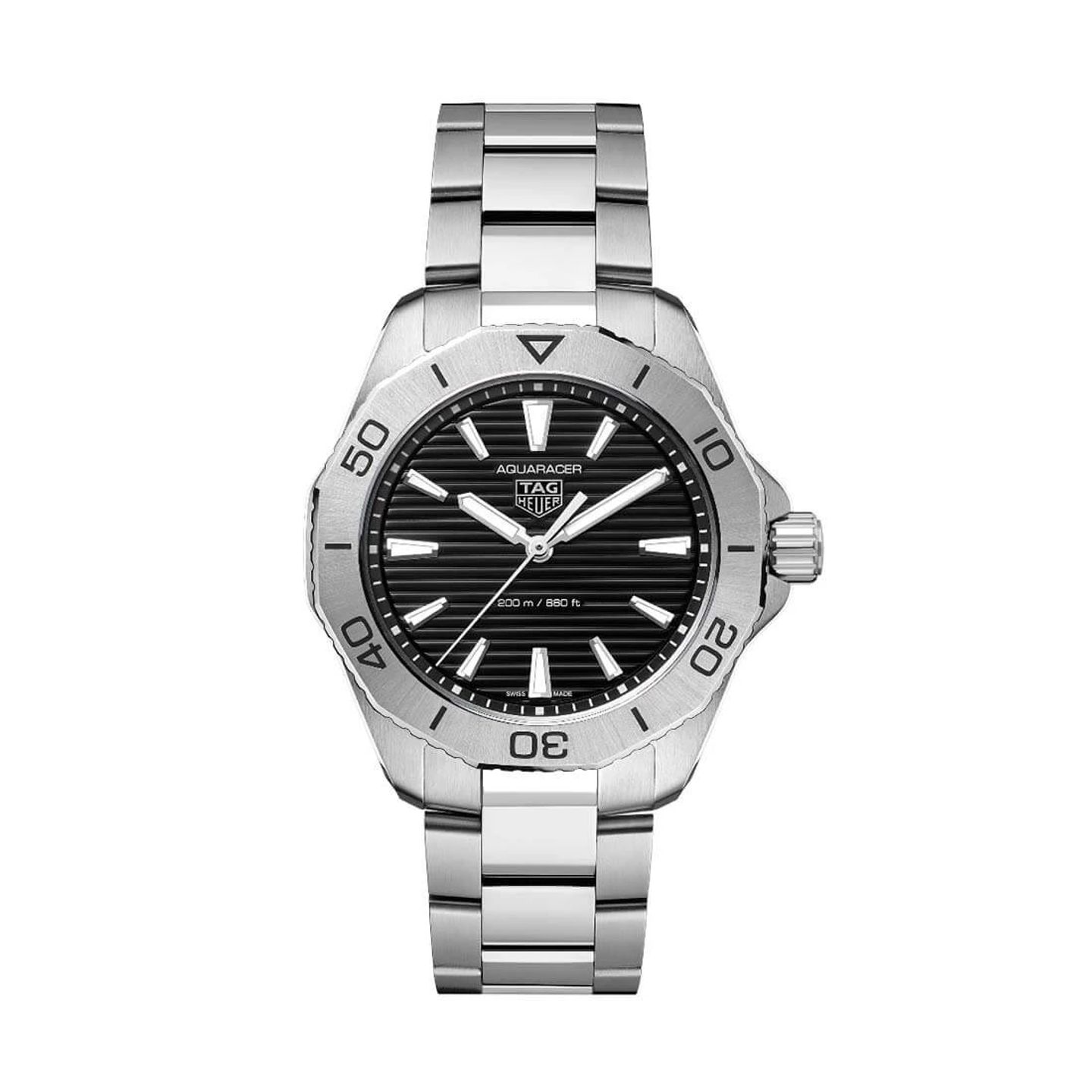 TAG Heuer Aquaracer WBP1110.BA0627 (2024) - Black dial 40 mm Steel case (3/3)