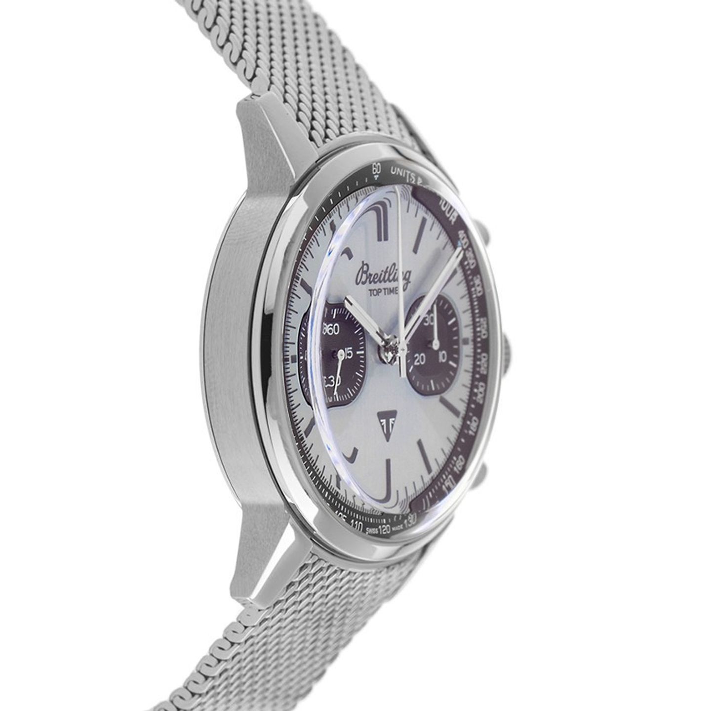 Breitling Top Time AB01764A1C1A1 (2025) - Blauw wijzerplaat 41mm Staal (5/7)