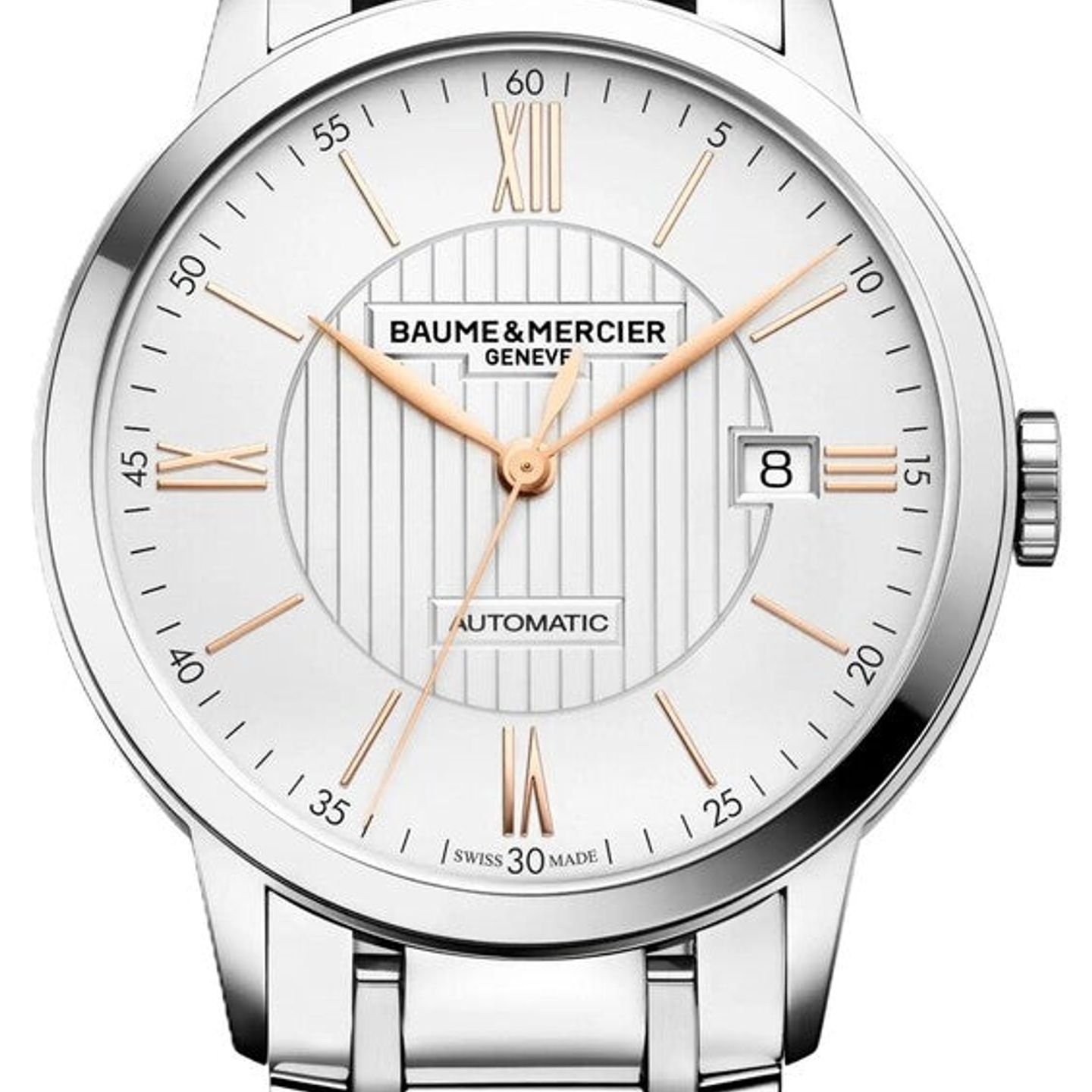 Baume & Mercier Classima M0A10374 (2026) - Wit wijzerplaat 40mm Staal (1/1)