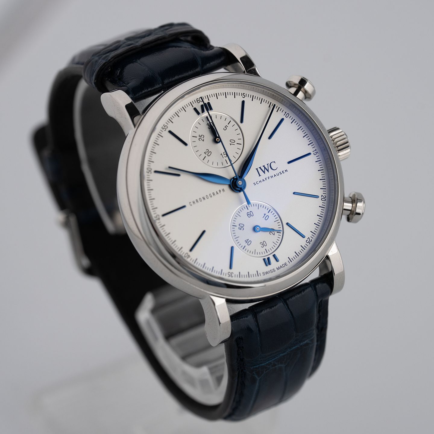 IWC Portofino Chronograph IW391407 (2022) - Zilver wijzerplaat 39mm Staal (3/7)