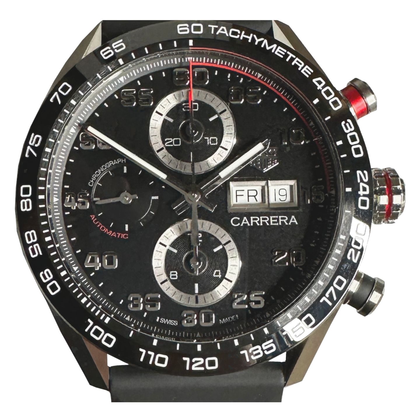 TAG Heuer Carrera CBN2A1AA.FT6228 (2024) - Zwart wijzerplaat 44mm Staal (1/8)