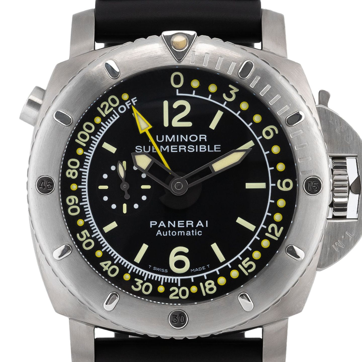 Panerai Luminor Submersible 1950 Depth Gauge PAM00193 (2009) - Black dial 47 mm Steel case (2/7)