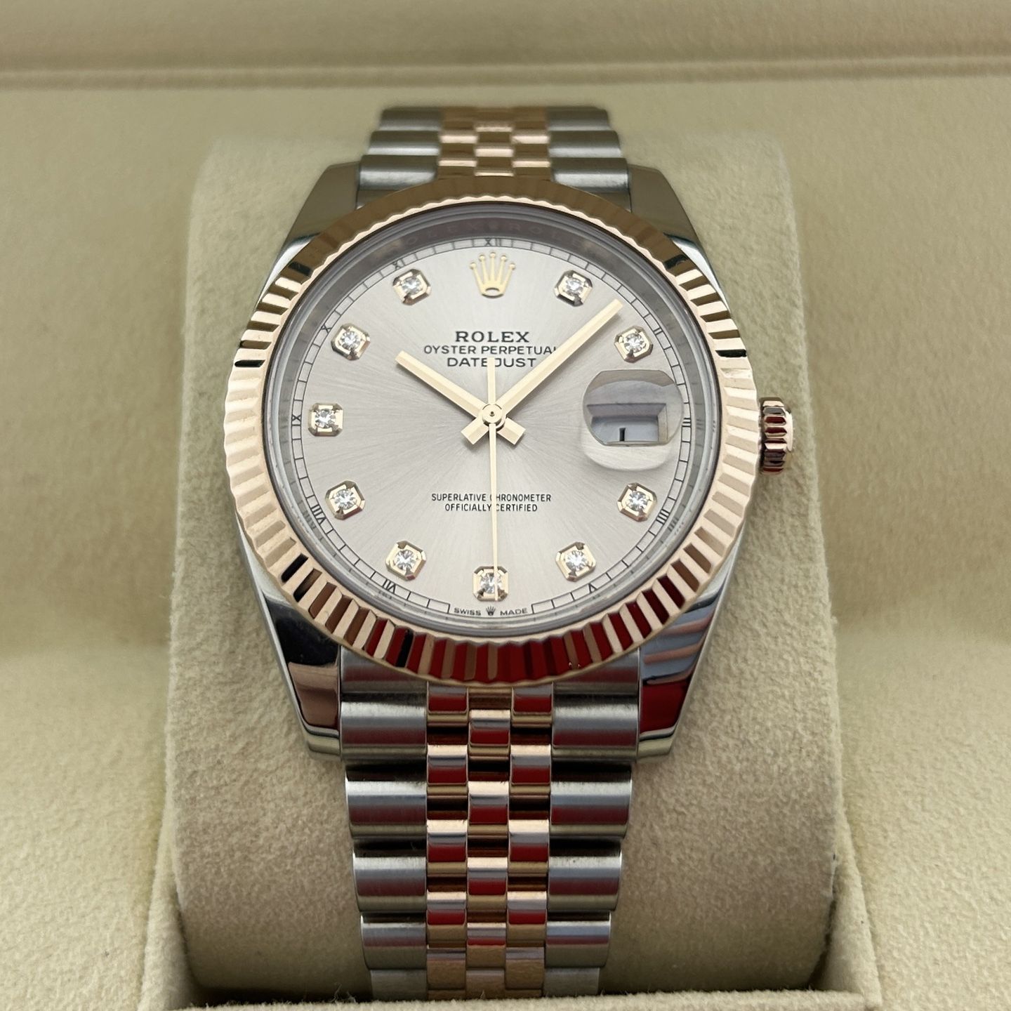 Rolex Datejust 41 126331 (2022) - Silver dial 41 mm Gold/Steel case (1/8)