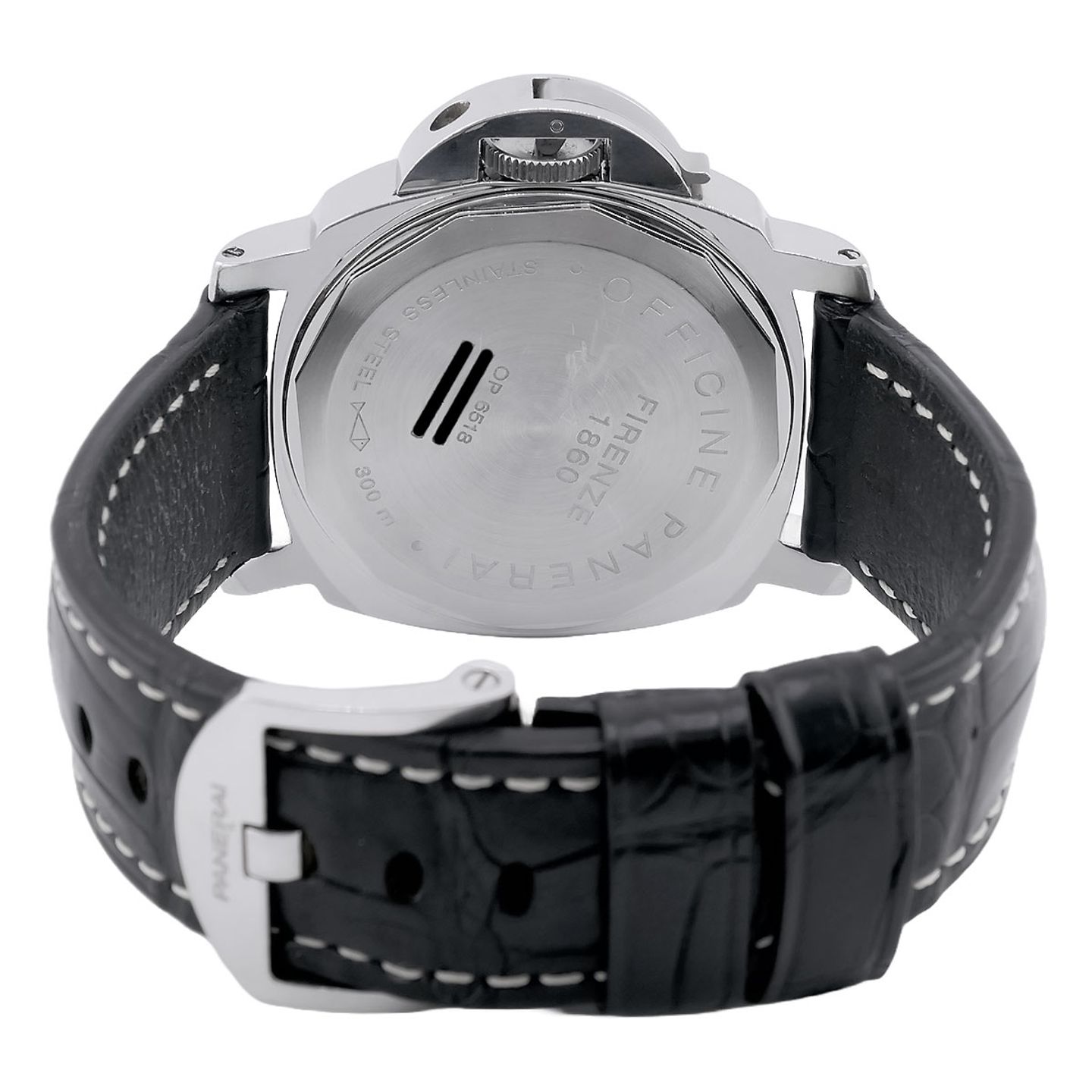 Panerai Luminor Marina PAM00001 (1999) - Zwart wijzerplaat 44mm Staal (6/8)