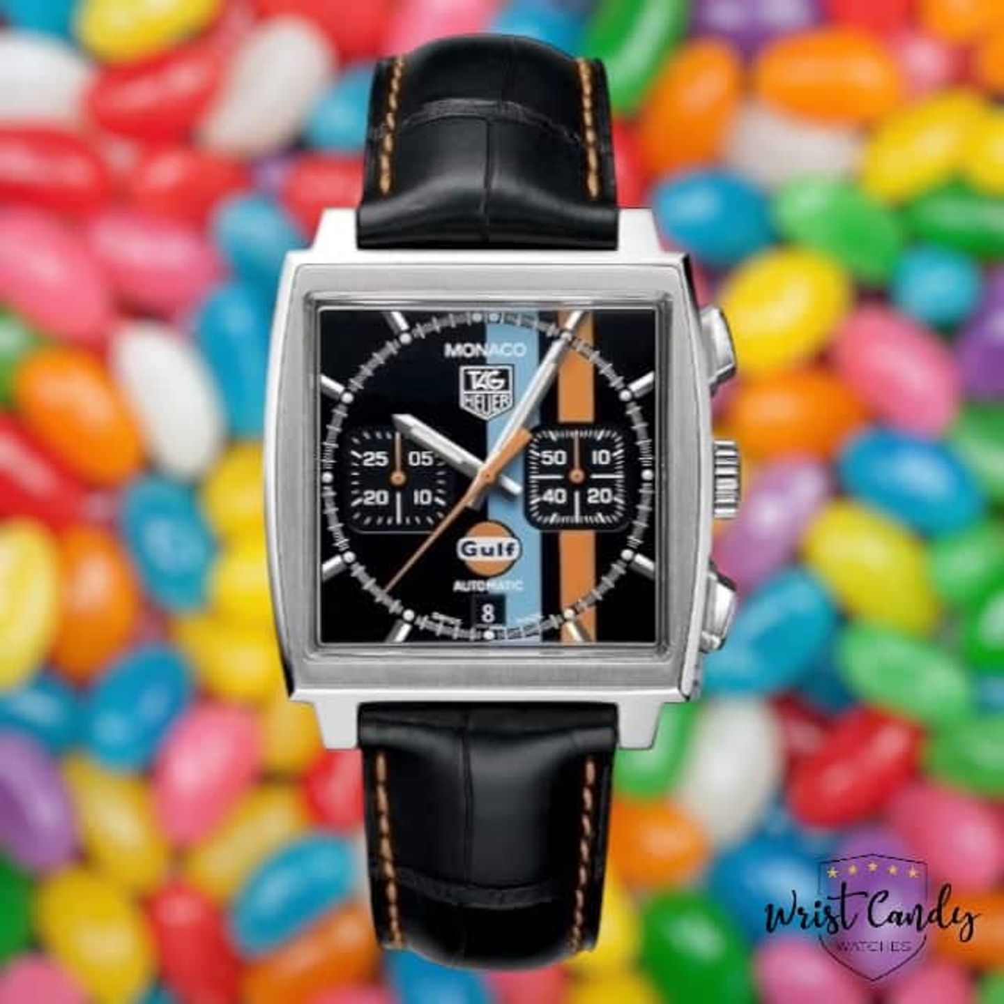 TAG Heuer Monaco CW211A.FC6228 (2007) - White dial 38 mm Steel case (1/8)