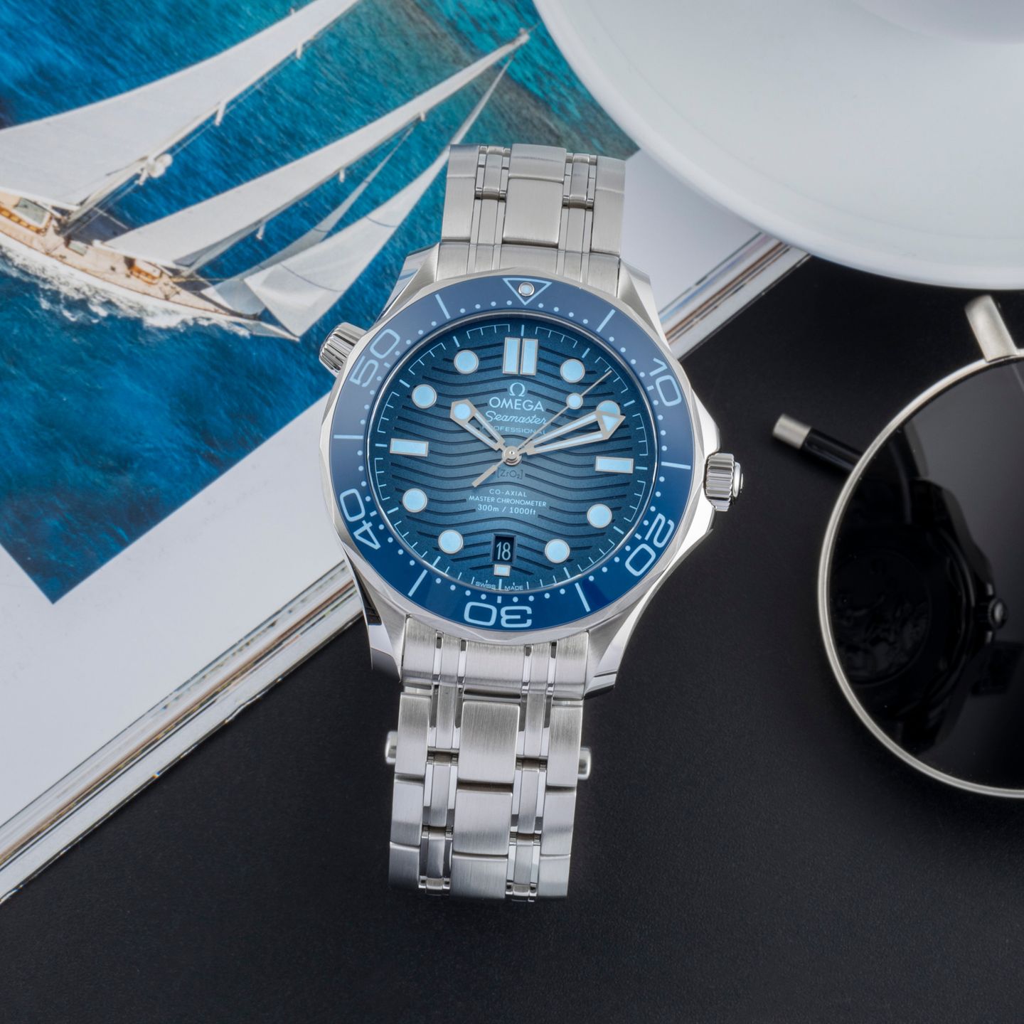 Omega Seamaster Diver 300 M 210.30.42.20.03.003 (Unknown (random serial)) - Blue dial 42 mm Steel case (1/8)