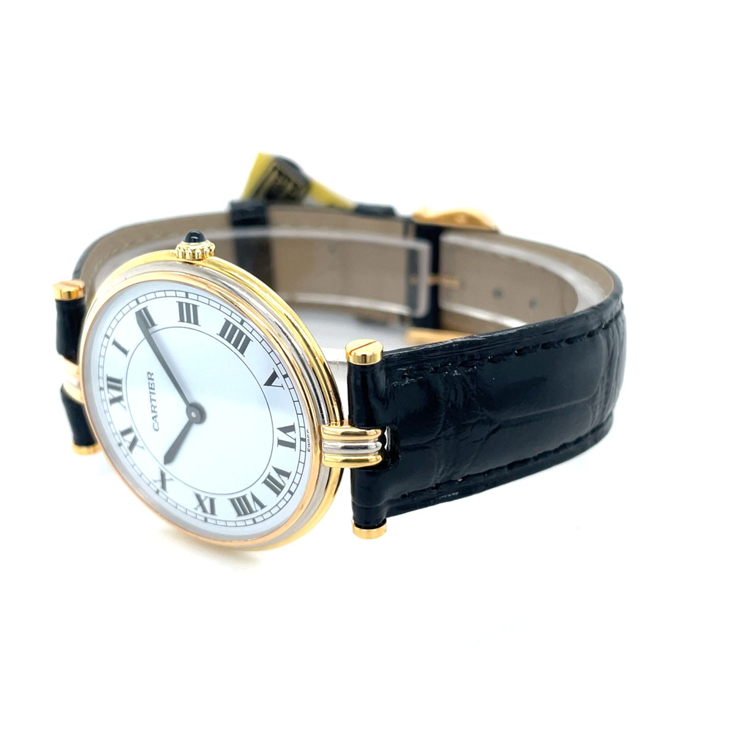 Cartier Vendome 81003 (Onbekend (willekeurig serienummer)) - Wit wijzerplaat 30mm Geelgoud (4/8)