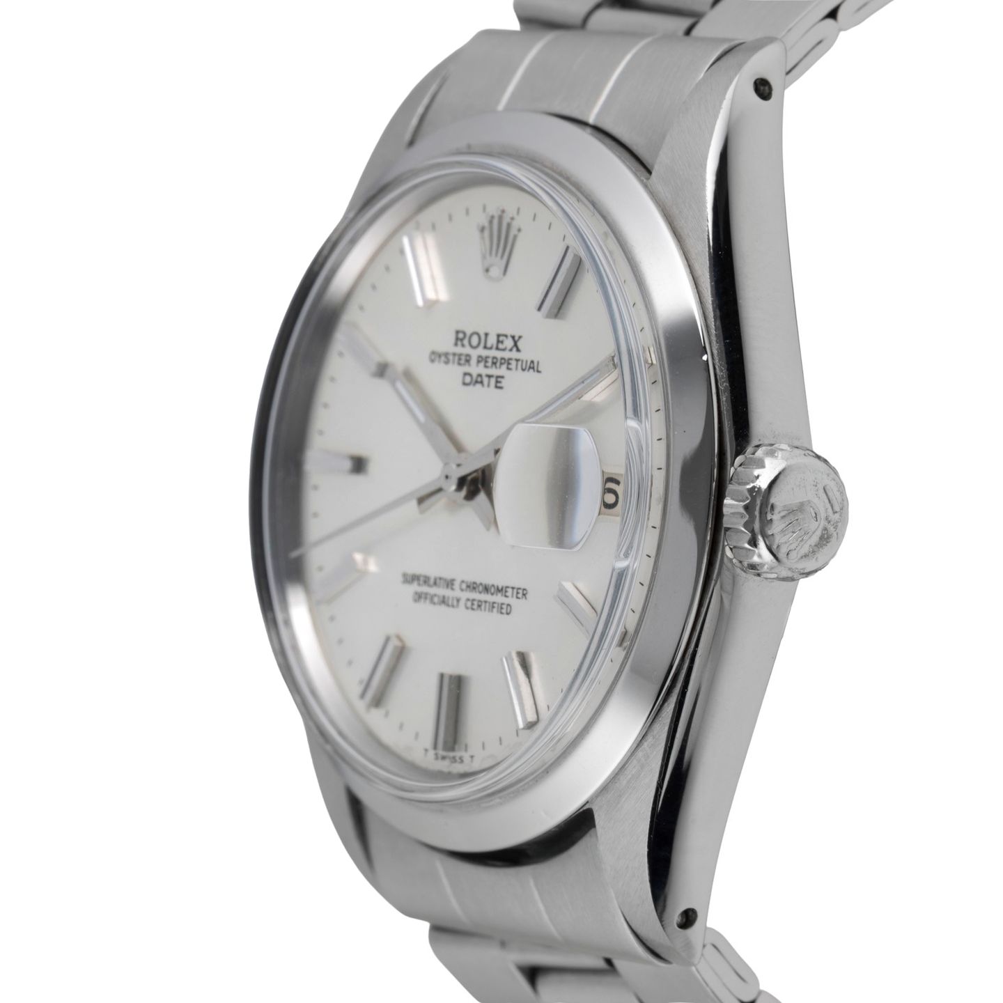 Rolex Oyster Perpetual Date 1500 (1969) - Silver dial 34 mm Steel case (6/8)
