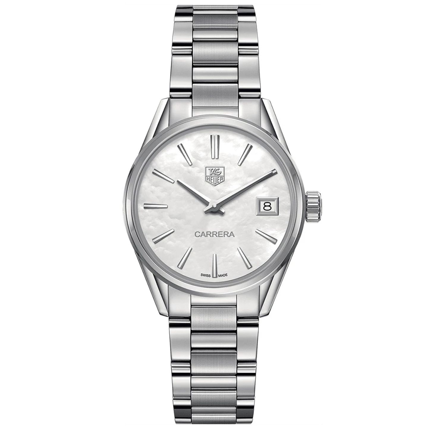 TAG Heuer Carrera Lady WBK1318.BA0652 (2024) - White dial 36 mm Steel case (3/3)