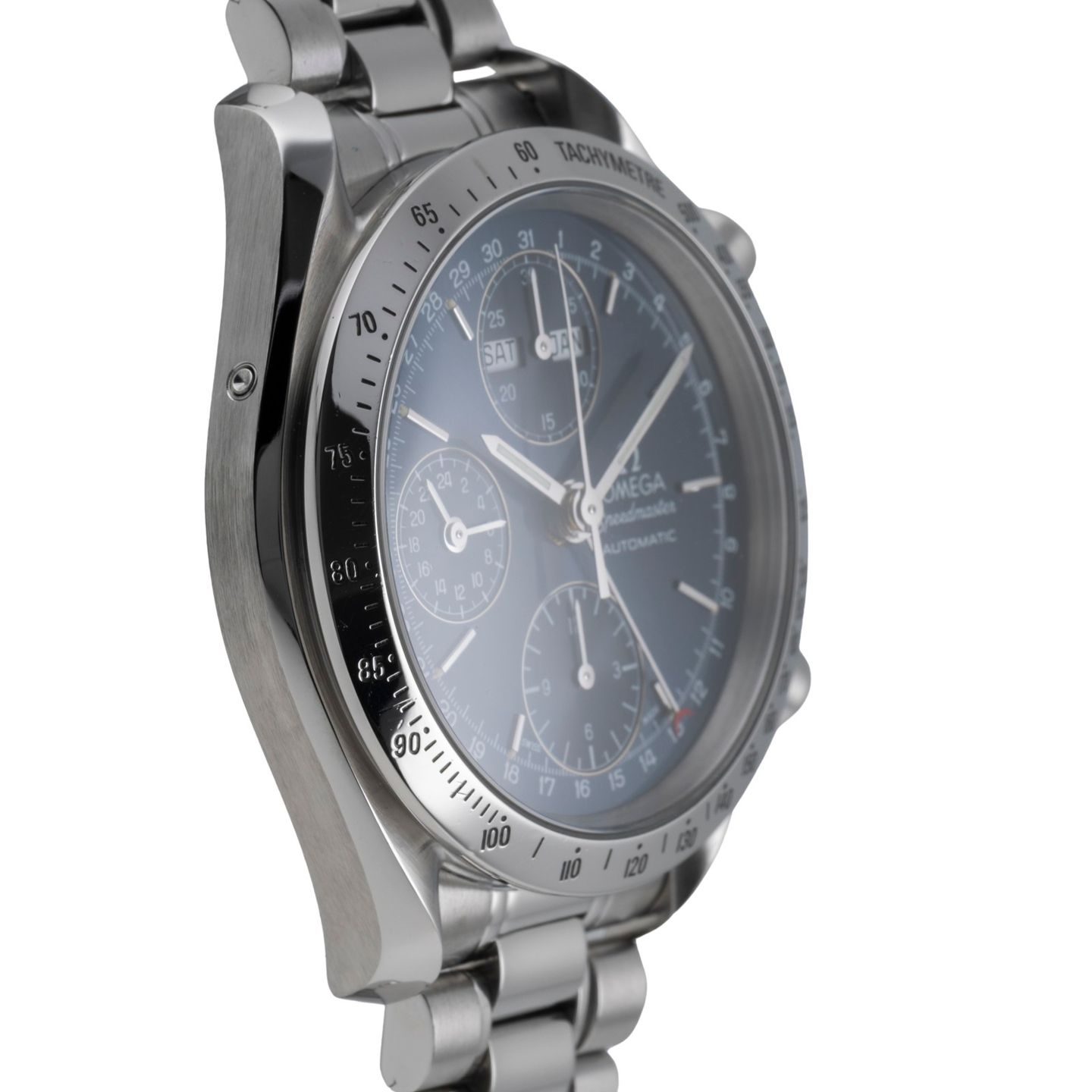 Omega Speedmaster Day Date 3521.80.00 (1999) - Blue dial 39 mm Steel case (7/8)