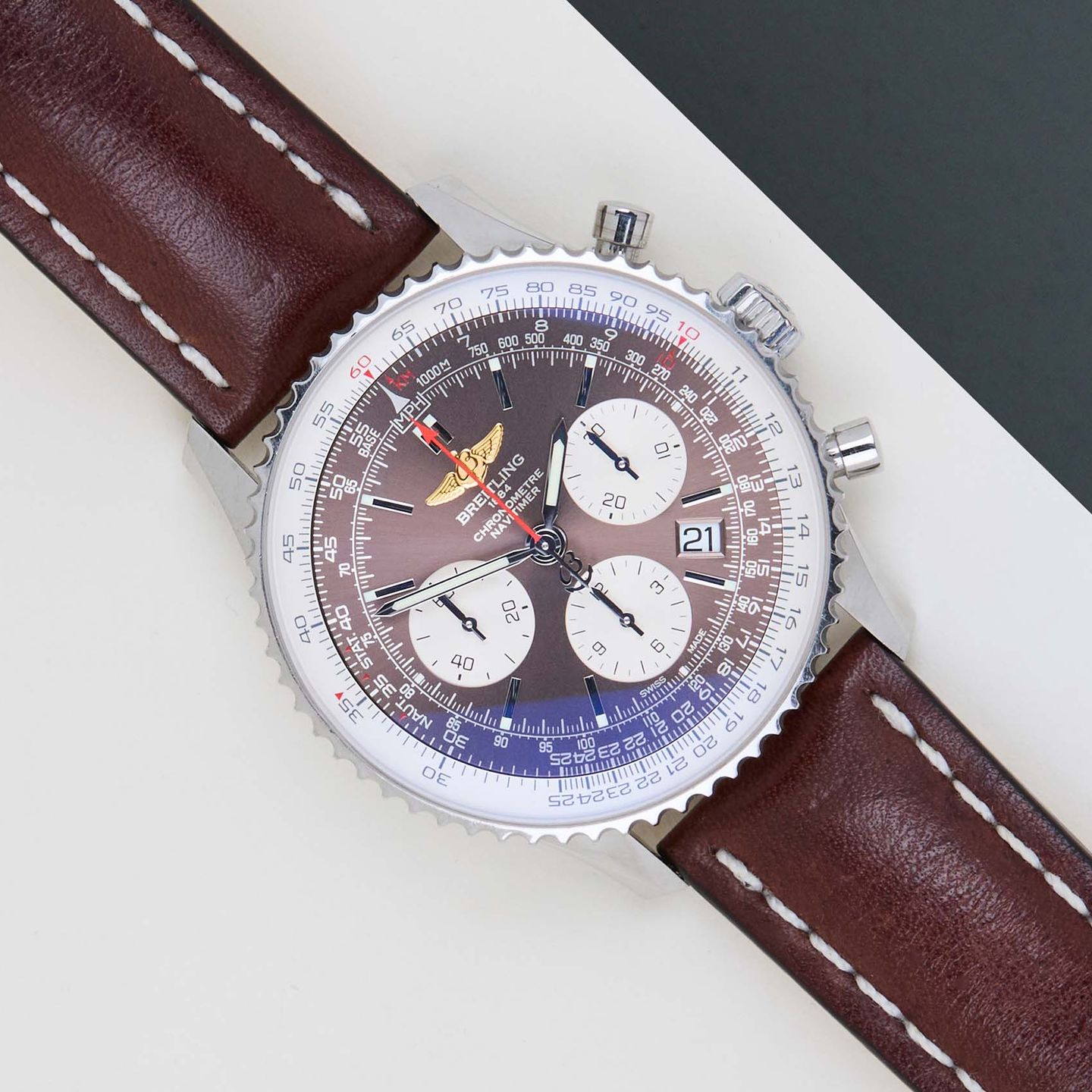 Breitling Navitimer 01 AB0121 (2014) - 43mm Staal (1/8)