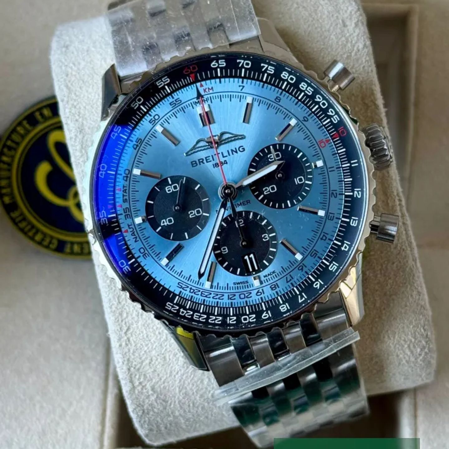 Breitling Navitimer 1 B01 Chronograph AB0138241C1A1 (2026) - Blue dial 43 mm Steel case (1/7)