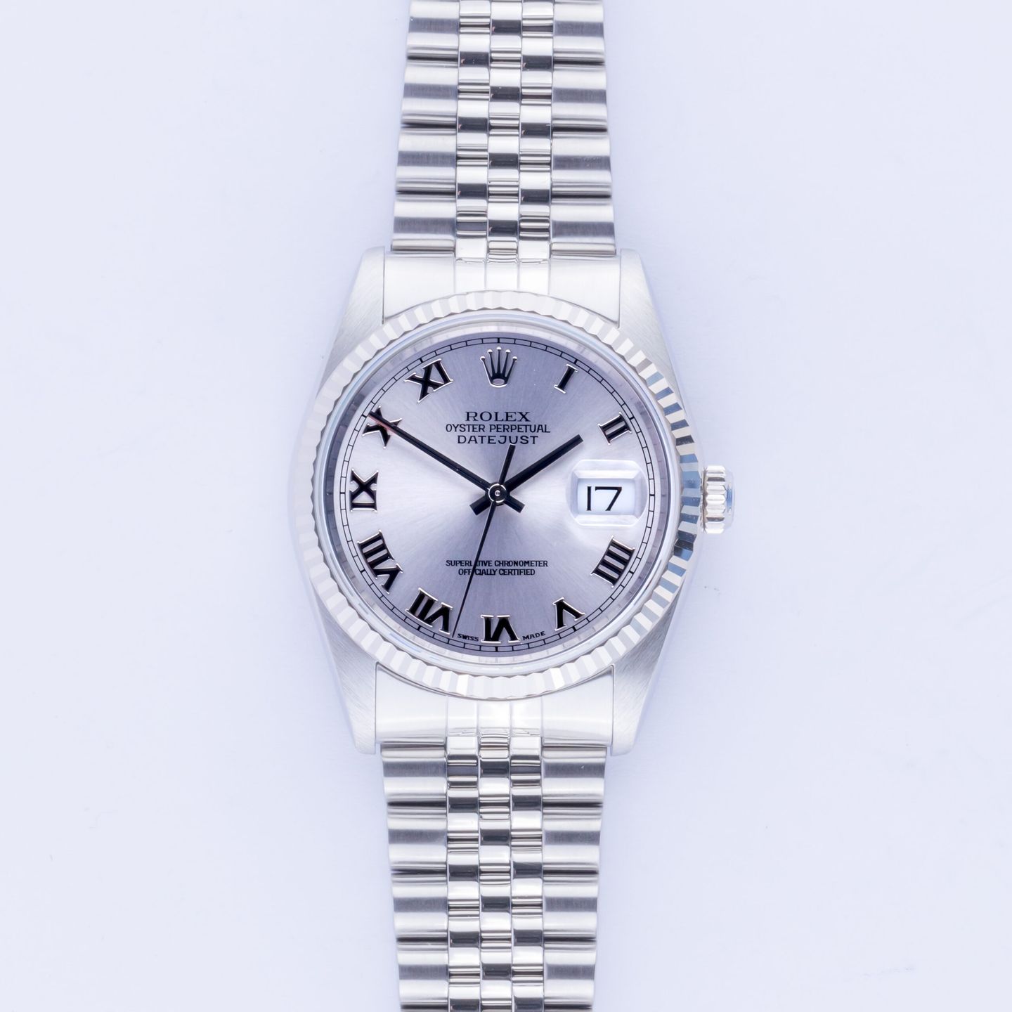 Rolex Datejust 36 16234 (2002) - Silver dial 36 mm Steel case (3/8)