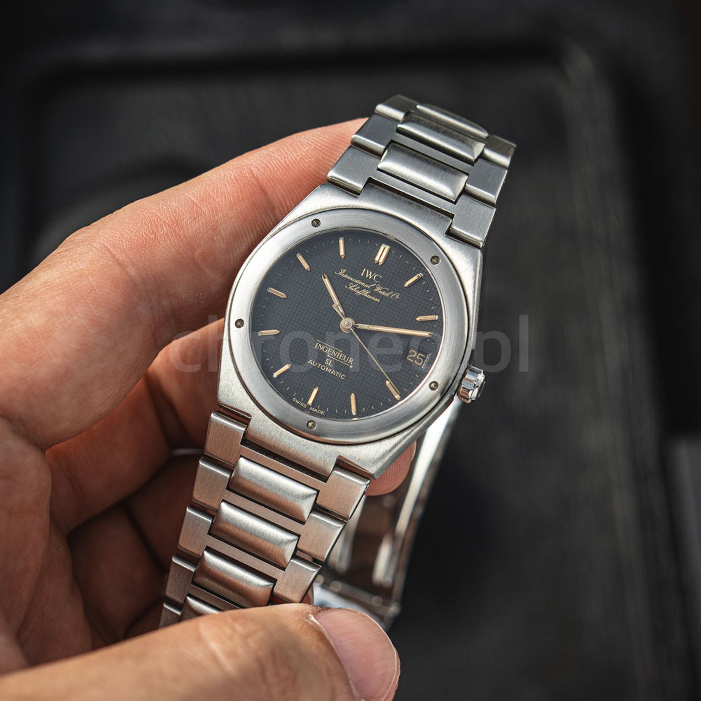 IWC Ingenieur Automatic IW3506 (Unknown (random serial)) - Black dial 34 mm Steel case (4/8)