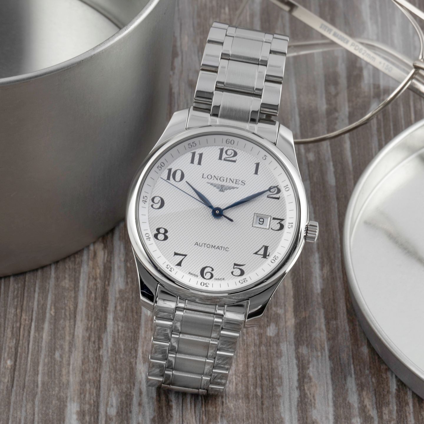 Longines Master Collection L2.893.4.78.6 (Onbekend (willekeurig serienummer)) - Zilver wijzerplaat 42mm Staal (1/8)