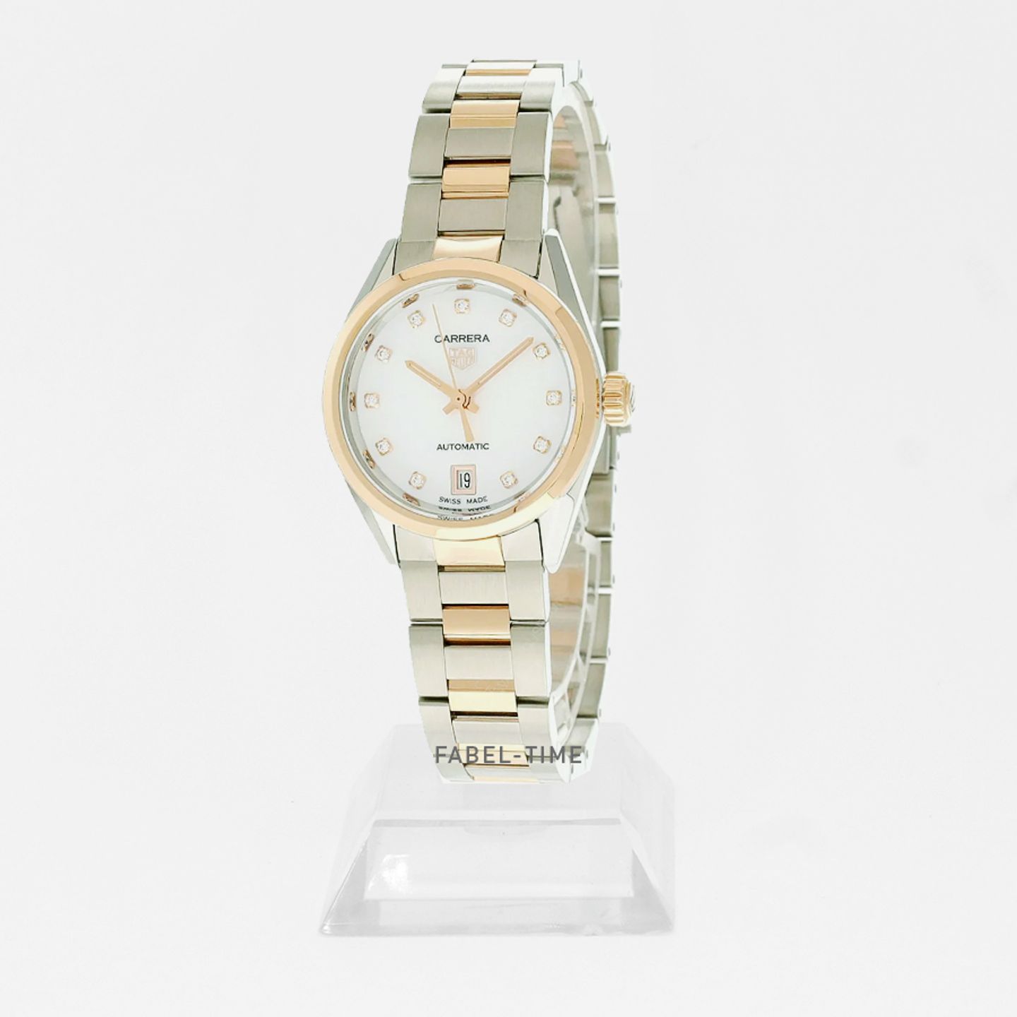 TAG Heuer Carrera Lady WBN2450.BD0569 (2024) - White dial 29 mm Gold/Steel case (1/1)