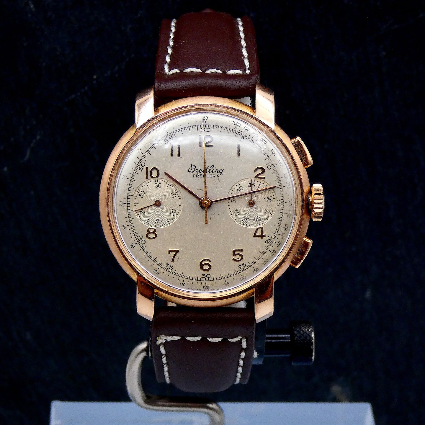 Breitling Premier 780 (1946) - White dial Unknown Rose Gold case (1/5)
