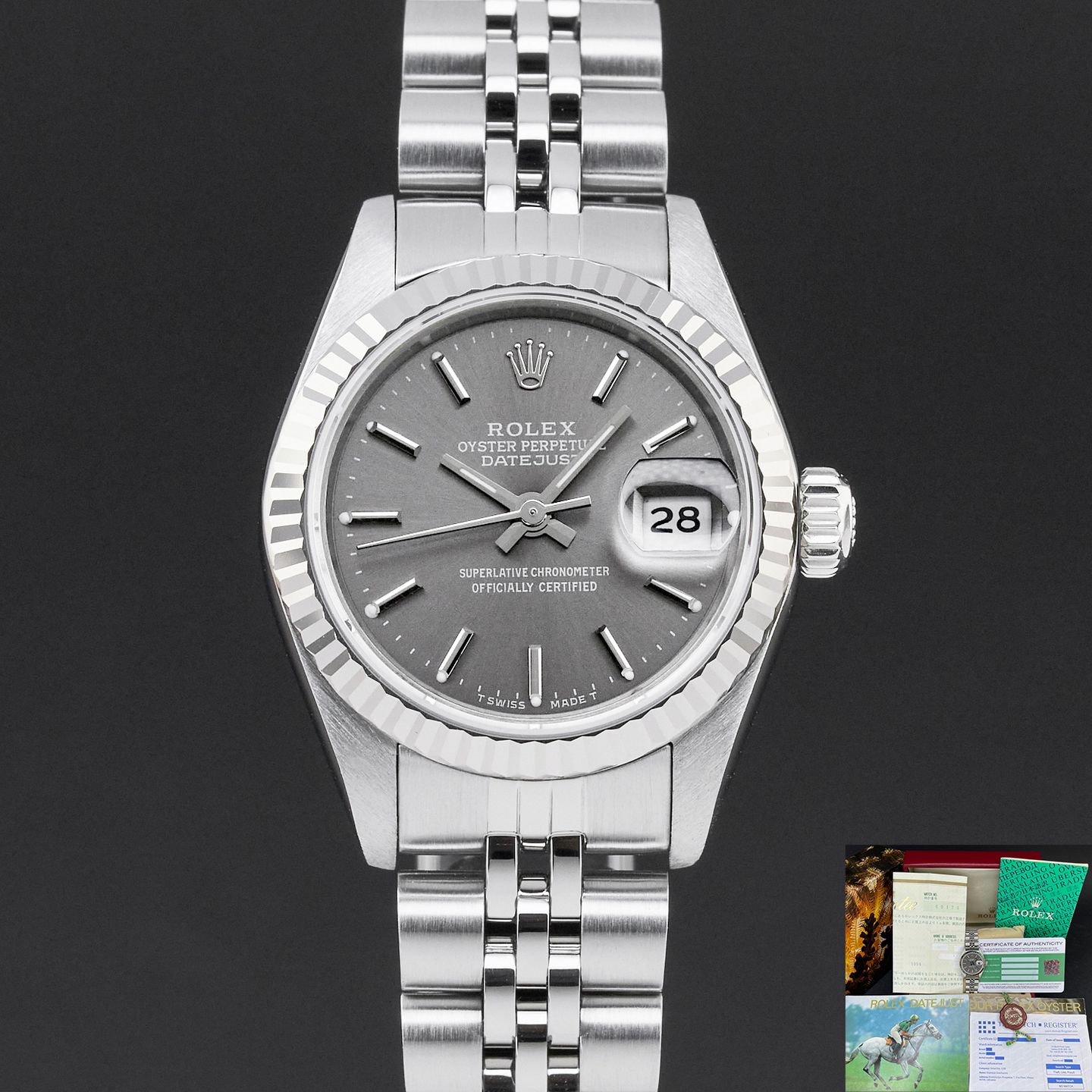 Rolex Lady-Datejust 69174 (1990) - 26 mm Steel case (1/8)