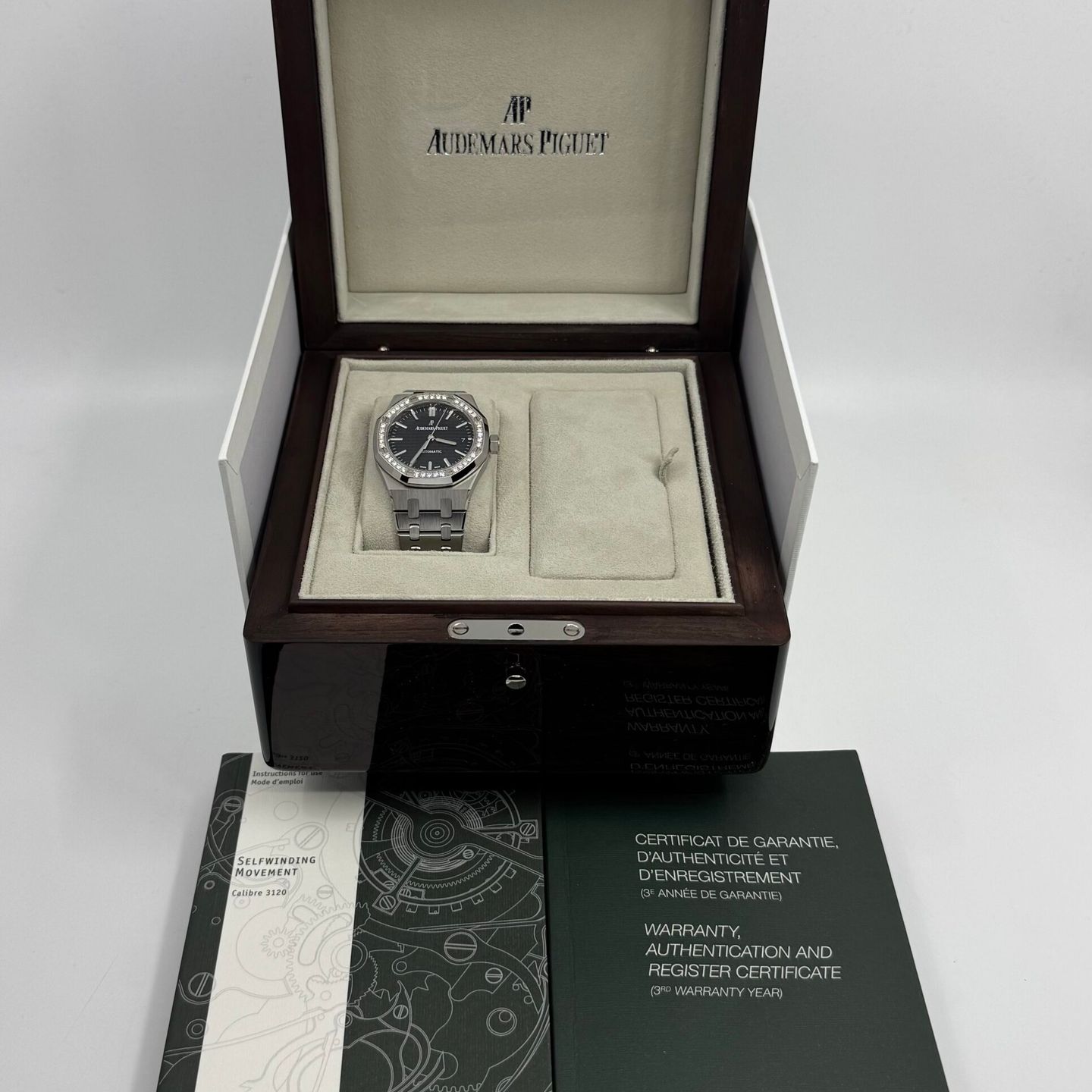 Audemars Piguet Royal Oak Lady 15451ST.ZZ.1256ST.01 (2014) - Black dial 37 mm Steel case (4/8)