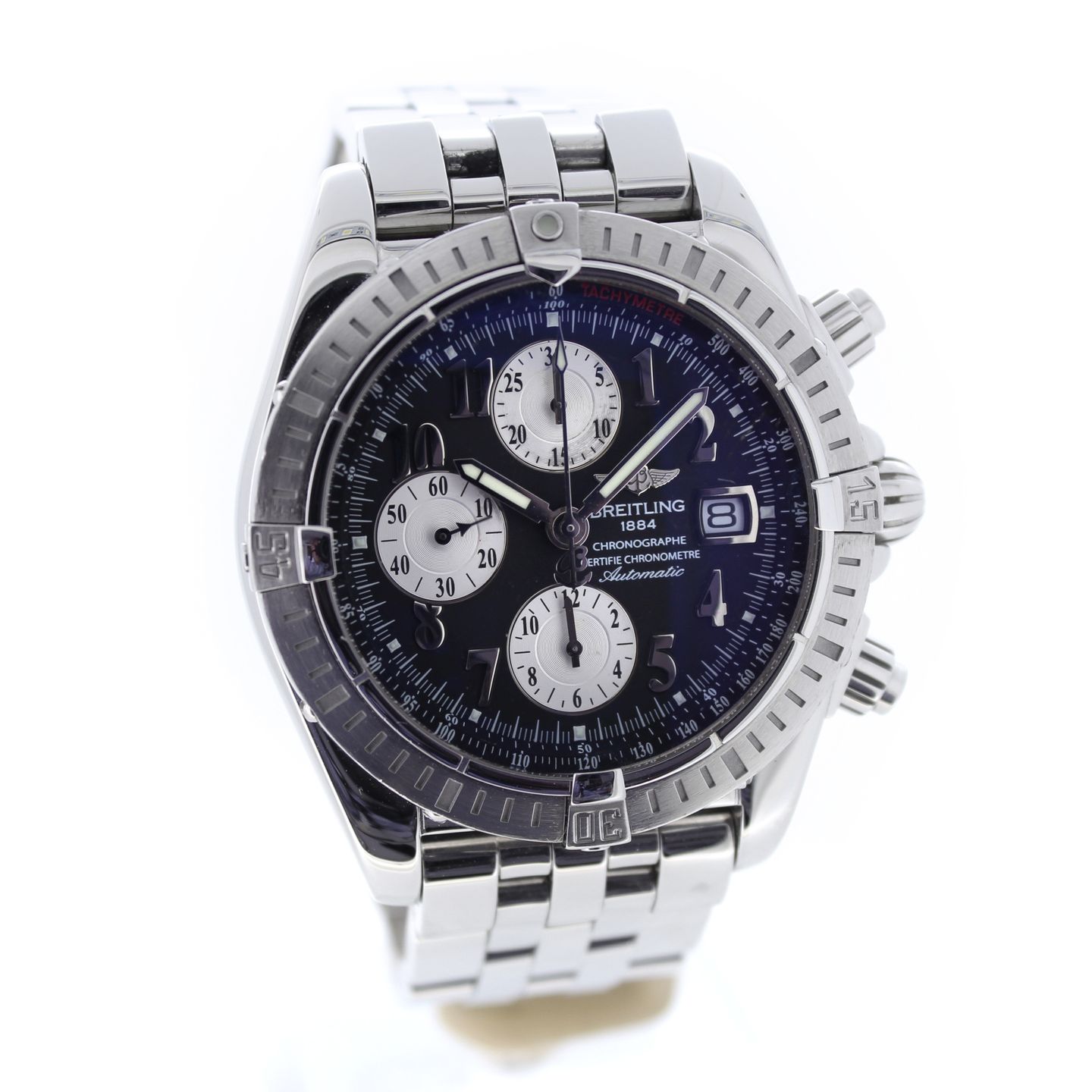 Breitling Chronomat Evolution A13356 (2006) - Zwart wijzerplaat 48mm Staal (5/7)