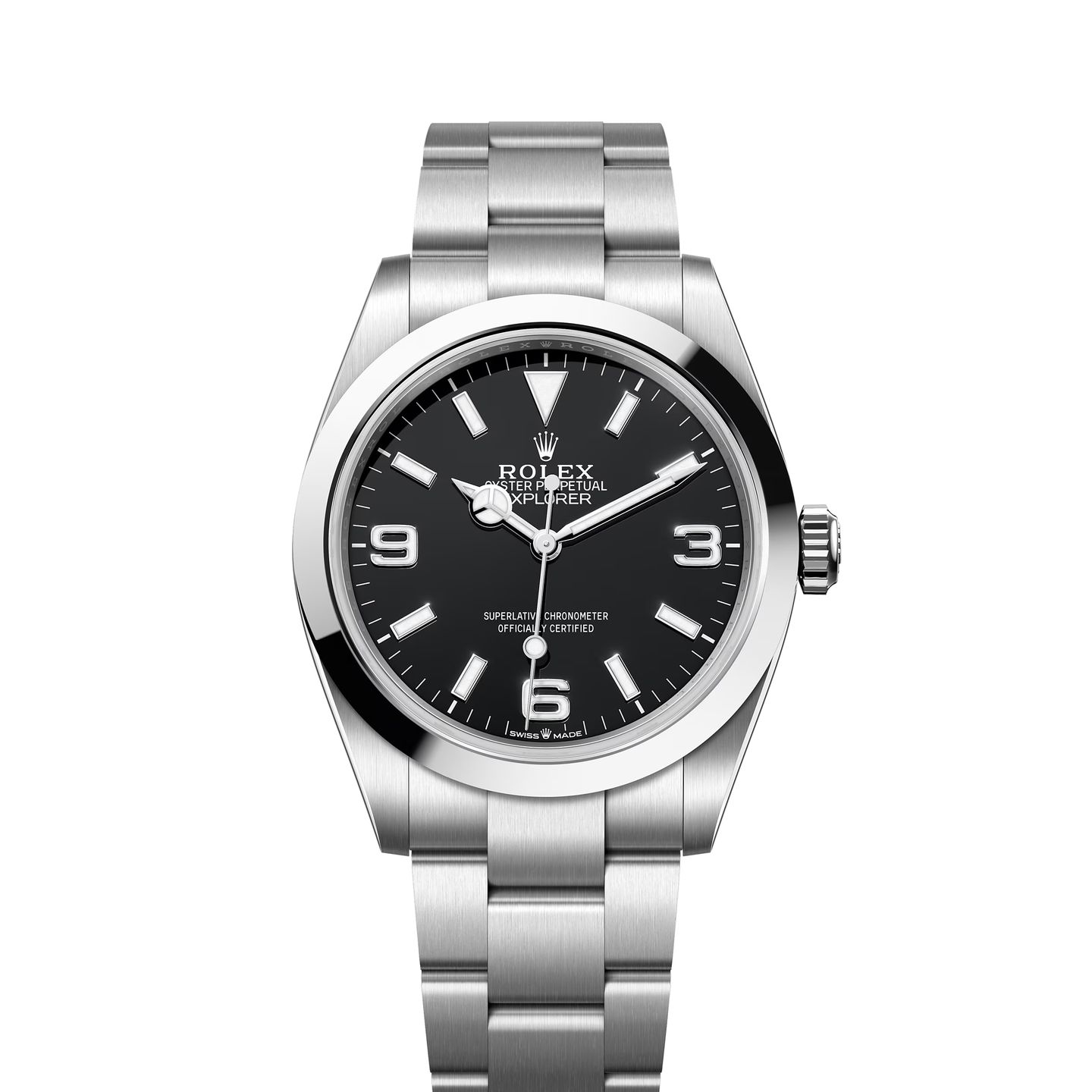 Rolex Explorer 224270 (2023) - Zwart wijzerplaat 36mm Staal (1/8)