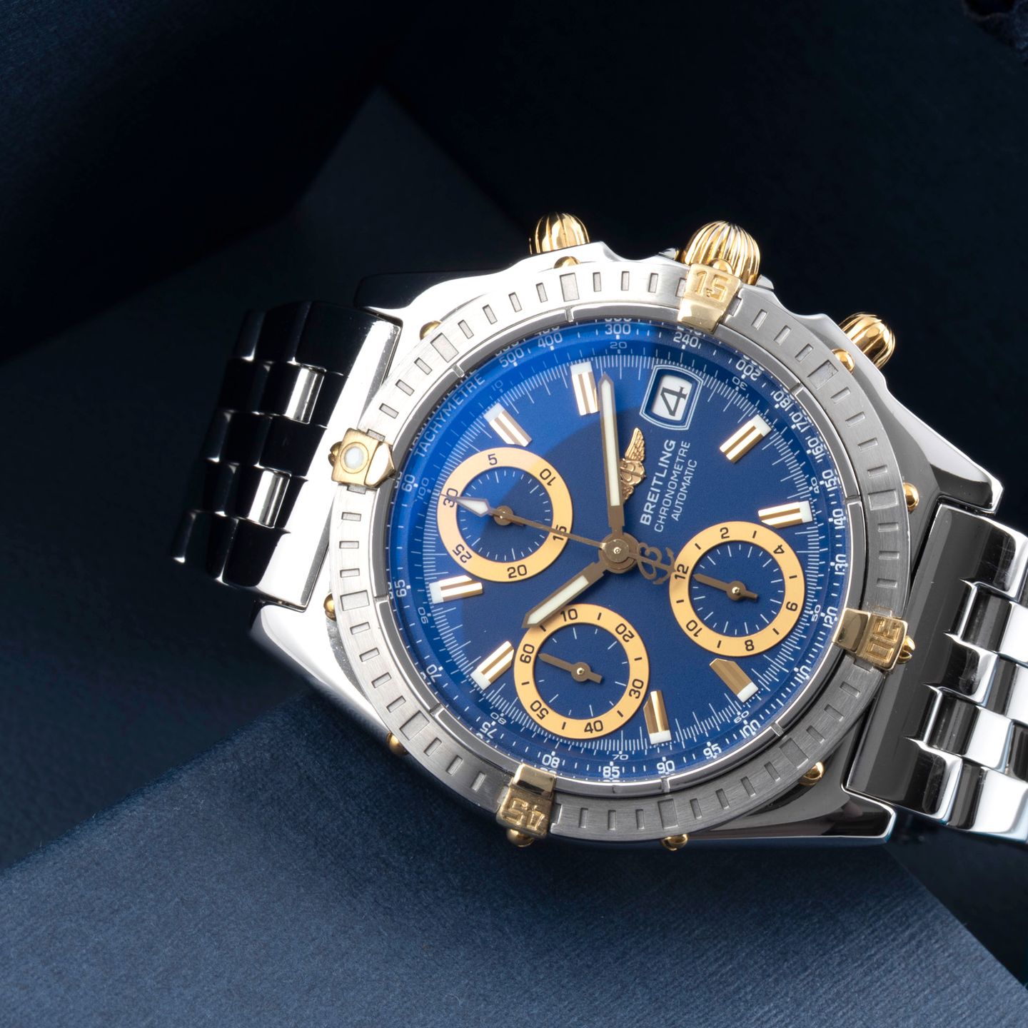 Breitling Chronomat B13352 (2000) - Blauw wijzerplaat 39mm Staal (2/8)