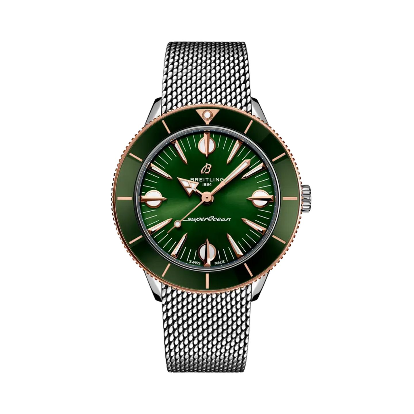 Breitling Superocean Heritage U10340361L1A1 (2025) - Green dial 38 mm Steel case (1/1)