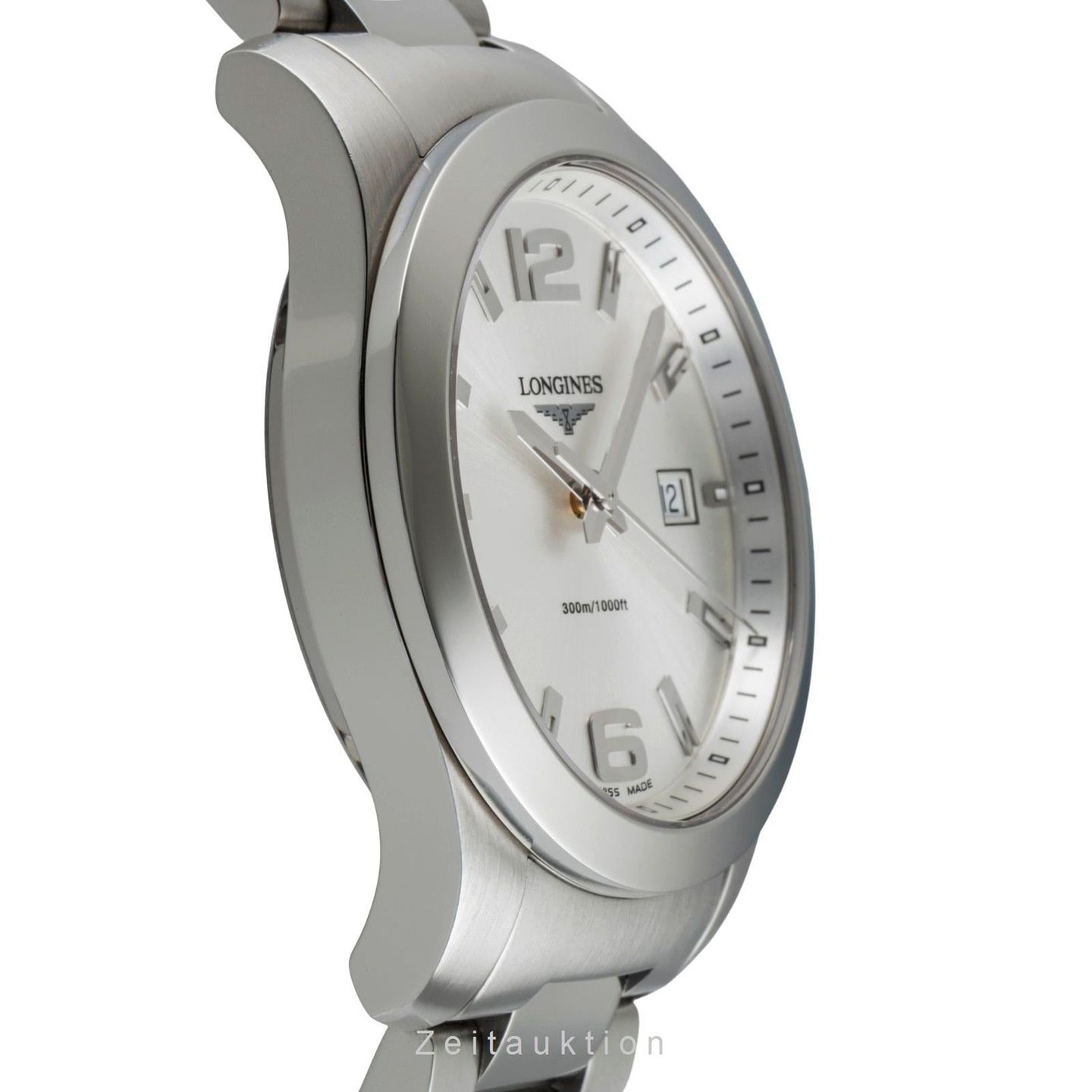 Longines Conquest L3.659.4.76.6 (2010) - Zilver wijzerplaat 41mm Staal (6/8)