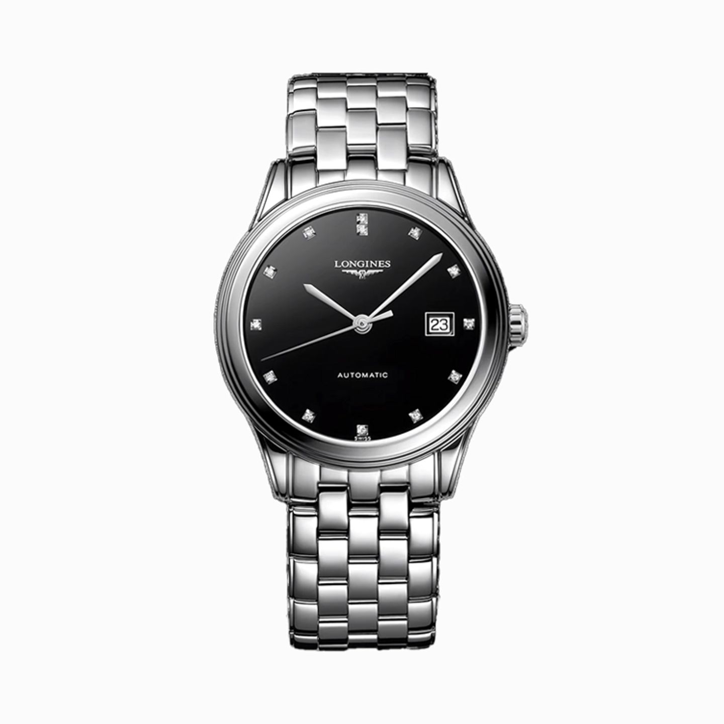 Longines Flagship L4.974.4.57.6 (2025) - Black dial 39 mm Steel case (1/1)