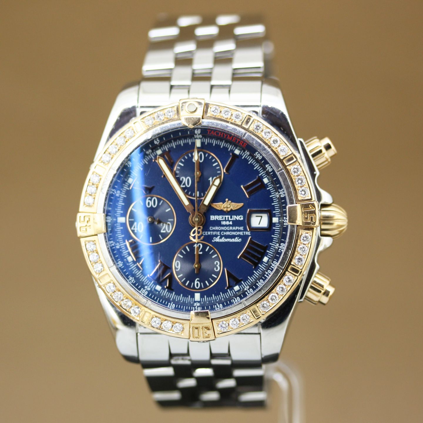 Breitling Chronomat Evolution C13356 (2007) - Black dial 44 mm Steel case (3/8)