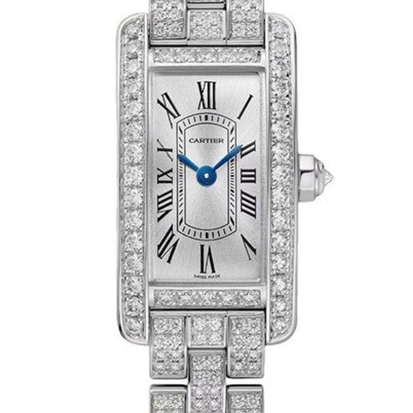 Cartier Tank Américaine WJTA0060 (2026) - Silver dial 15 mm White Gold case (1/1)