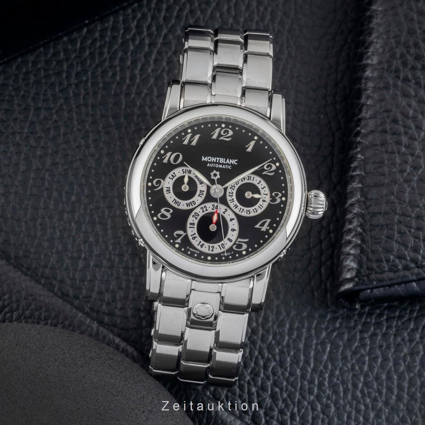 Montblanc Sport 7018 (2005) - Zwart wijzerplaat 38mm Staal (3/8)