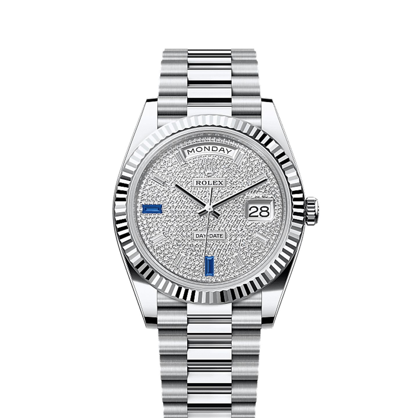 Rolex Day-Date 40 228236 (2025) - Diamant wijzerplaat 40mm Platina (1/1)