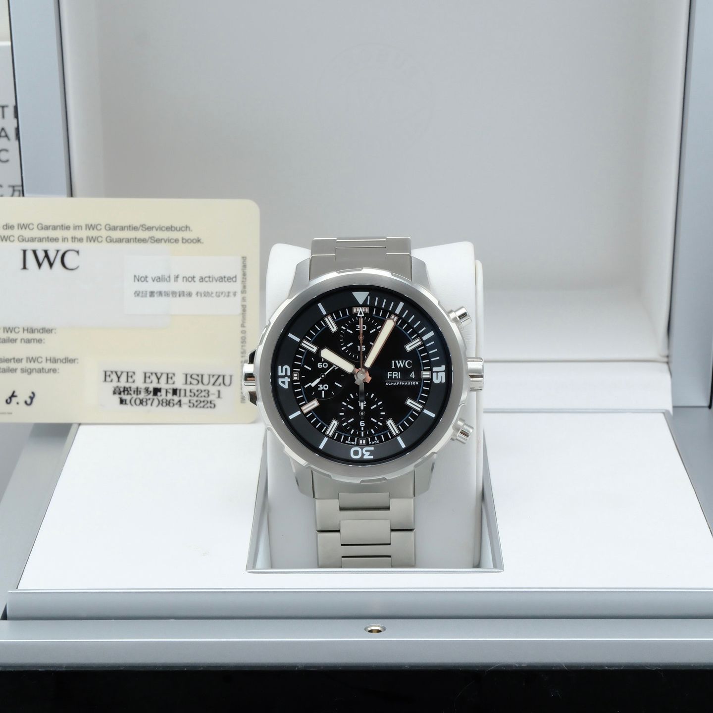 IWC Aquatimer Chronograph IW376804 (2017) - Black dial 44 mm Steel case (3/8)