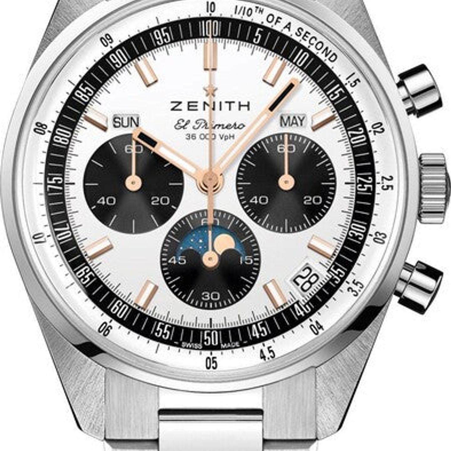 Zenith Chronomaster Original 03.3400.3610/38.M3200 (2026) - Zilver wijzerplaat 38mm Staal (1/1)