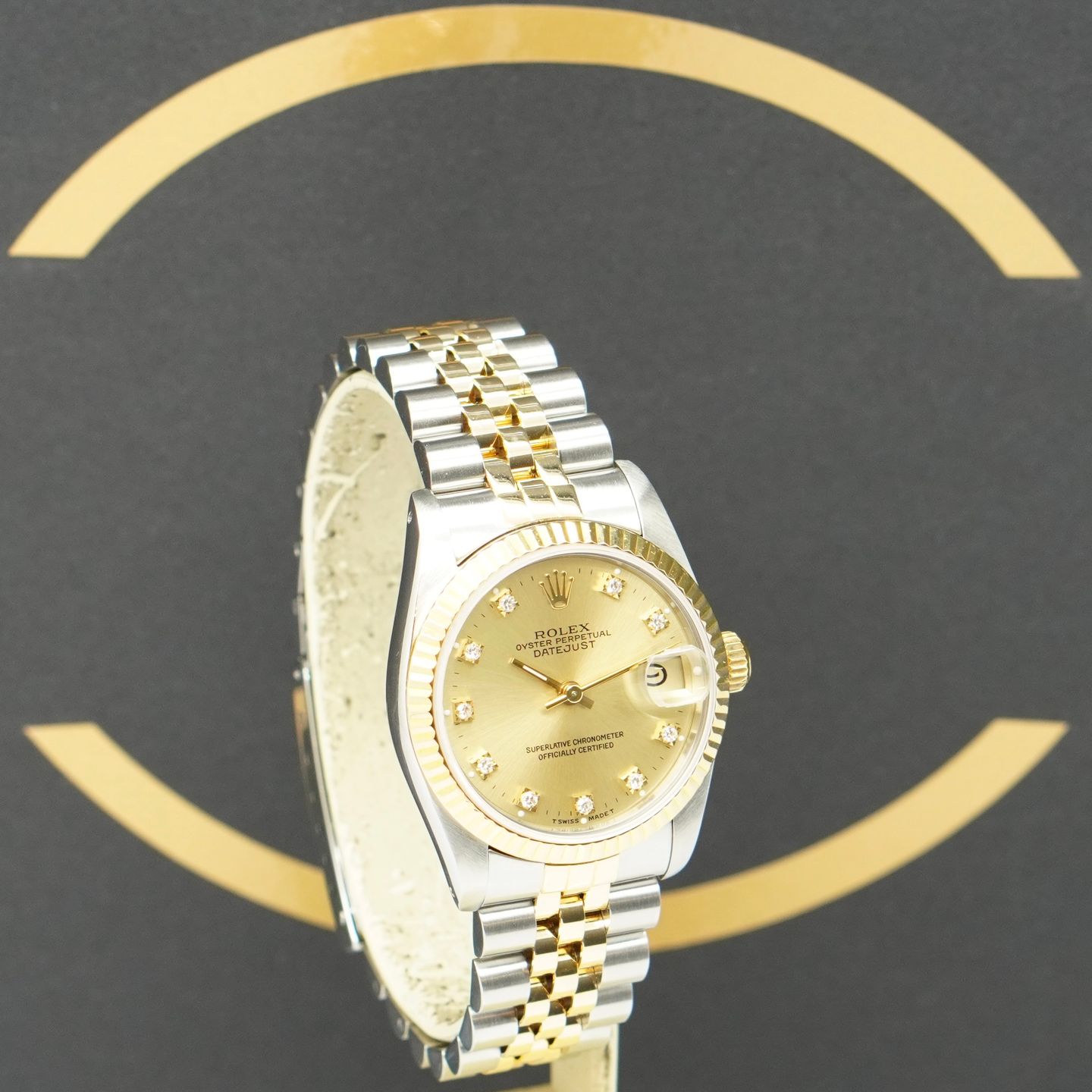 Rolex Datejust 31 68273 (1989) - Gold dial 31 mm Gold/Steel case (3/7)