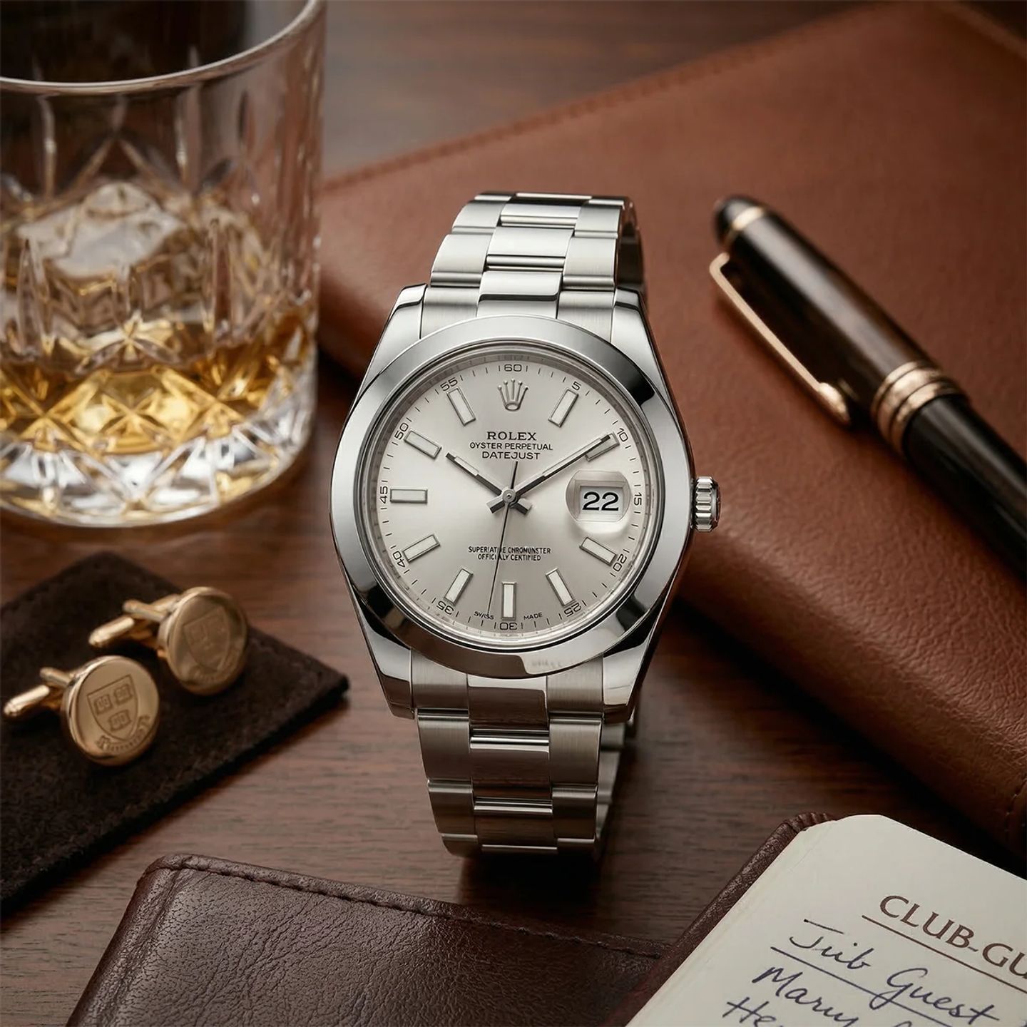 Rolex Datejust II 116300 (2013) - Silver dial 41 mm Steel case (3/8)