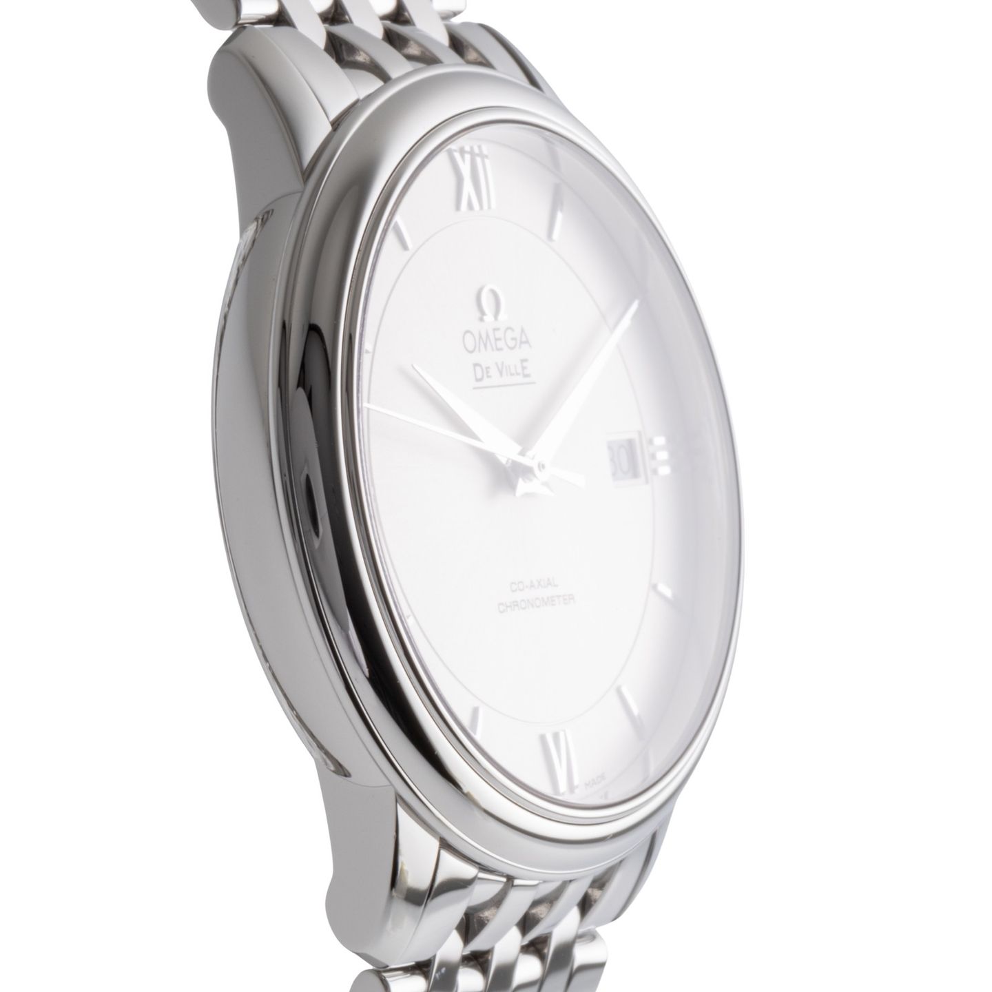 Omega De Ville Prestige 424.10.40.20.02.003 (Onbekend (willekeurig serienummer)) - Zilver wijzerplaat 40mm Staal (7/8)