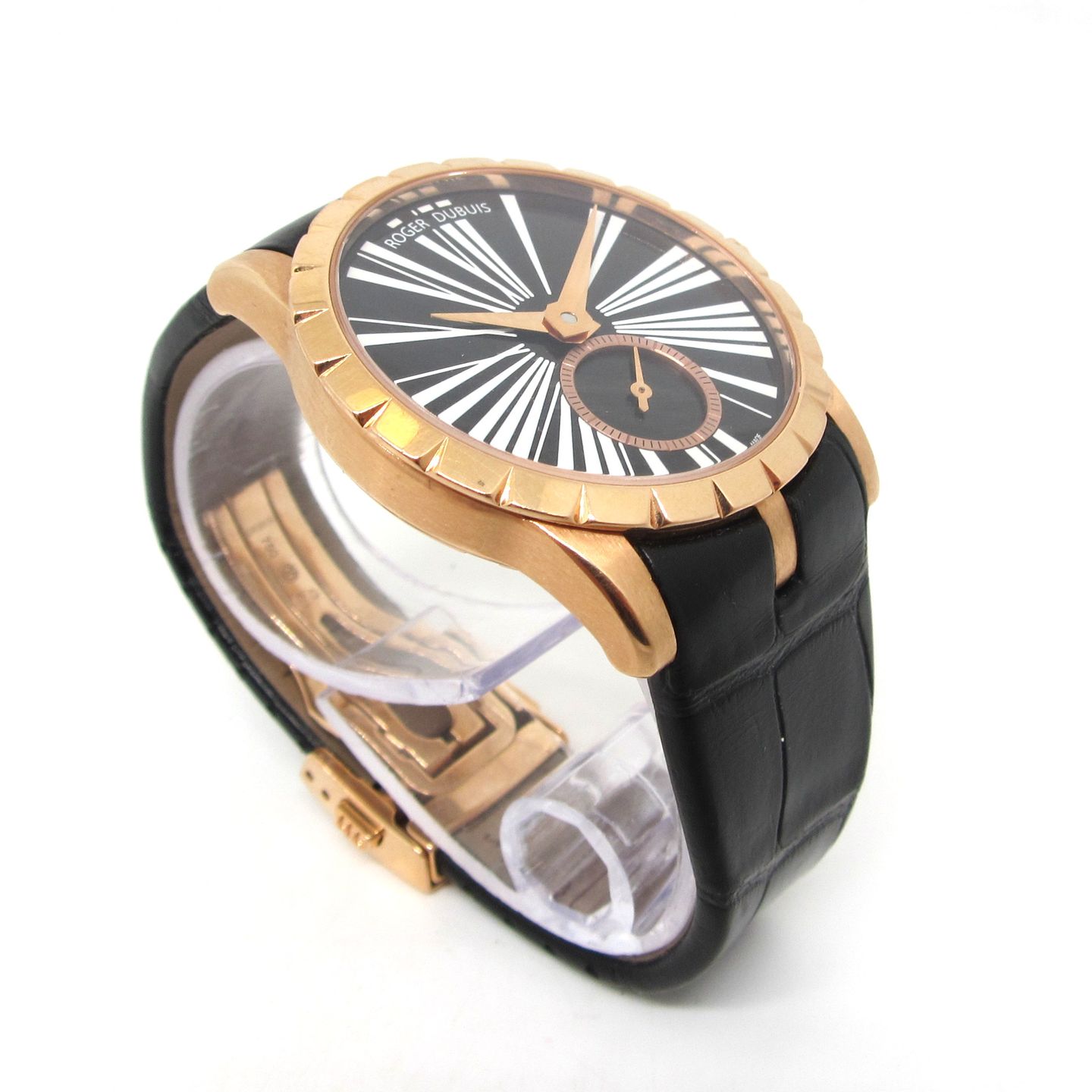 Roger Dubuis Excalibur RDDBEX0274 (Unknown (random serial)) - Black dial 37 mm Rose Gold case (5/6)