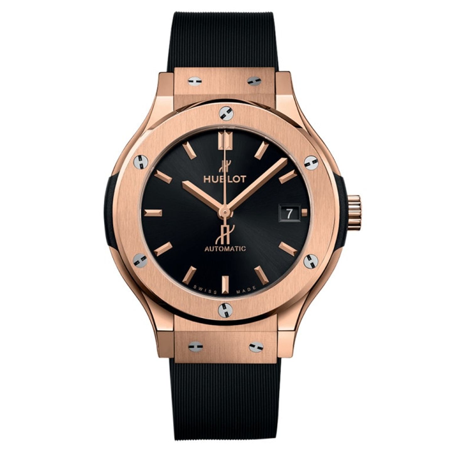 Hublot Classic Fusion 565.OX.1480.RX (2025) - Black dial 38 mm Rose Gold case (1/1)
