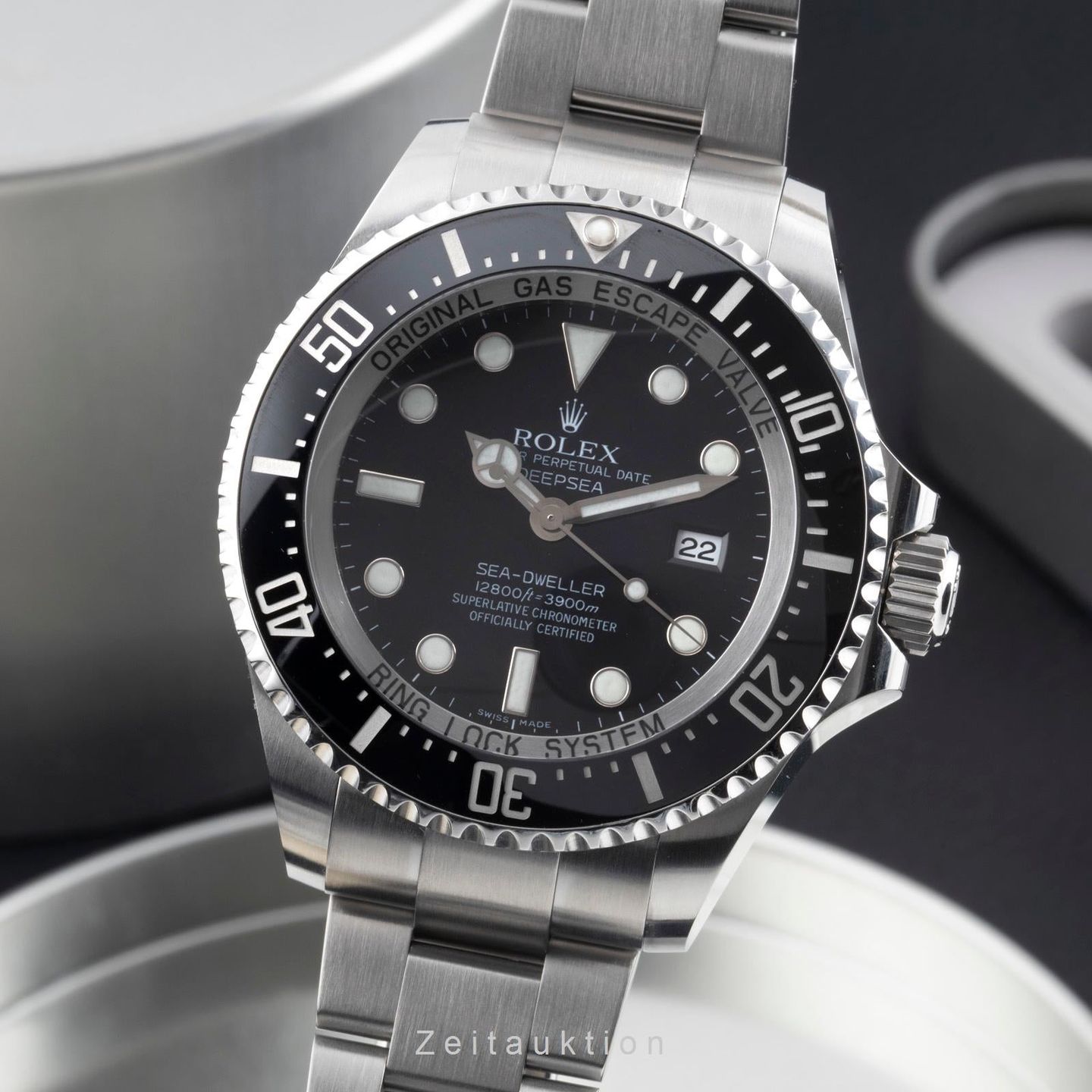 Rolex Sea-Dweller Deepsea 116660 (Onbekend (willekeurig serienummer)) - Zwart wijzerplaat 44mm Staal (1/8)