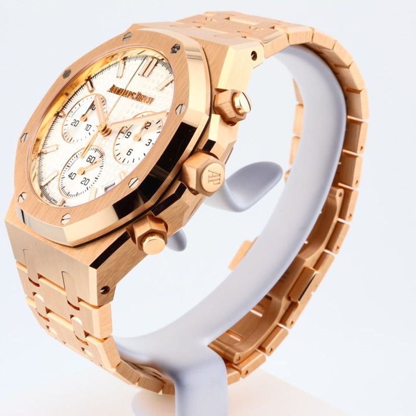 Audemars Piguet Royal Oak Chronograph 26240OR.OO.1320OR.03 (2022) - Zilver wijzerplaat 41mm Roségoud (5/24)