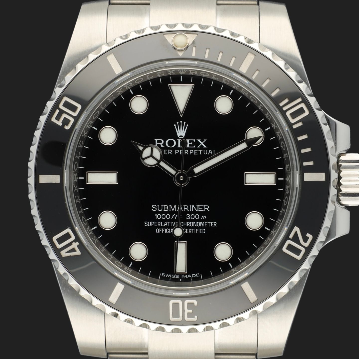 Rolex Submariner No Date 114060 (2017) - Black dial 40 mm Steel case (2/8)