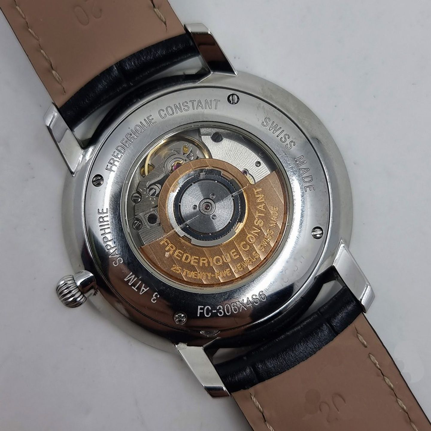 Frederique Constant Slimline Automatic FC-306G4S6 (2025) - Zwart wijzerplaat 40mm Staal (7/8)