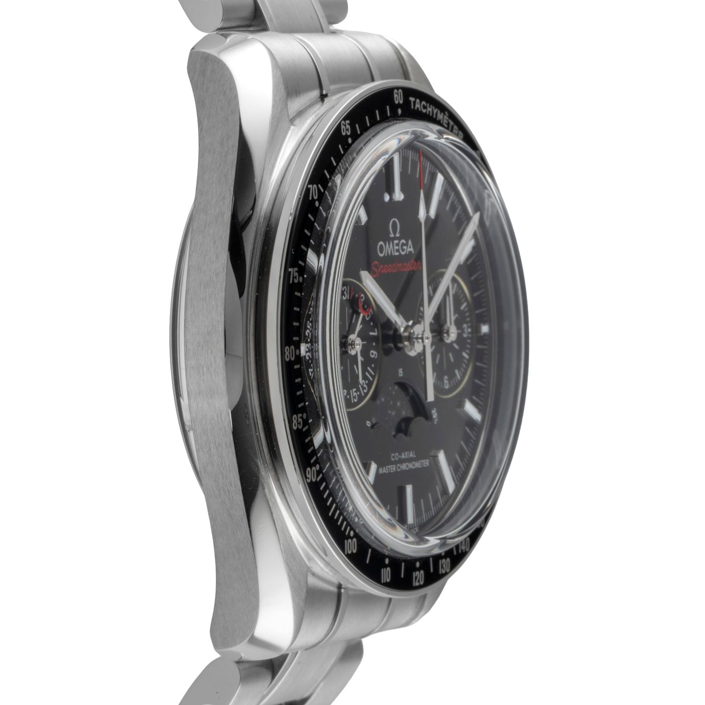 Omega Speedmaster Moonphase 304.30.44.52.01.001 (Unknown (random serial)) - Black dial 44 mm Steel case (7/8)