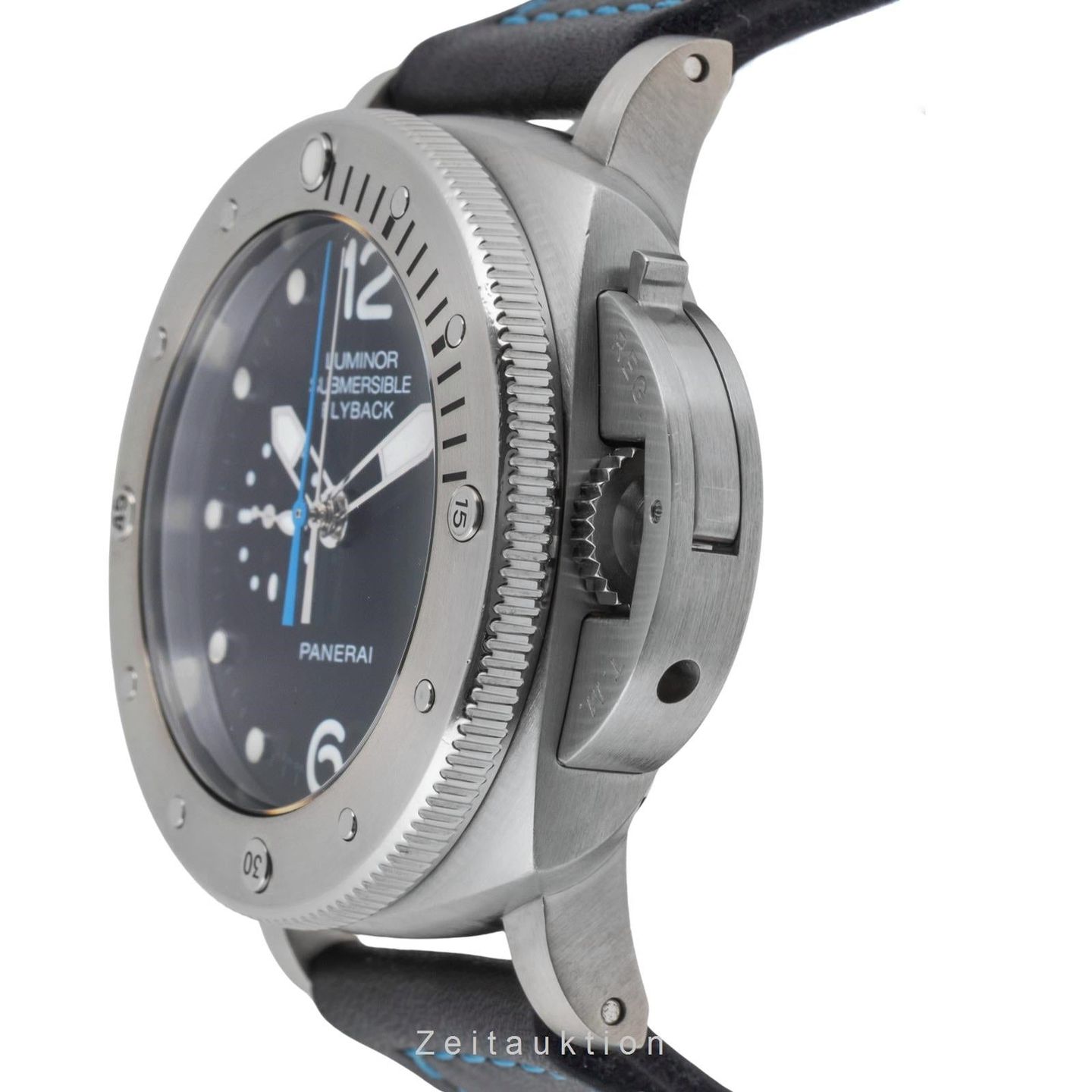 Panerai Luminor Submersible 1950 3 Days Automatic PAM00614 (Onbekend (willekeurig serienummer)) - Zwart wijzerplaat 47mm Titanium (5/8)